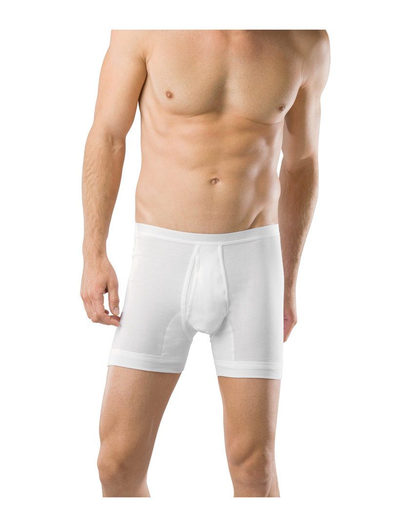 Langer Boxer Feinripp Hose kurz 3er Pack