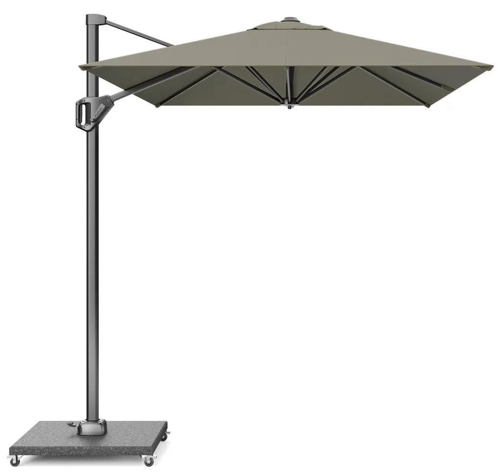 Ampelschirm Venezuela T1 Ampelschirm 300x200x238cm Polyester Anthrazit Taupe