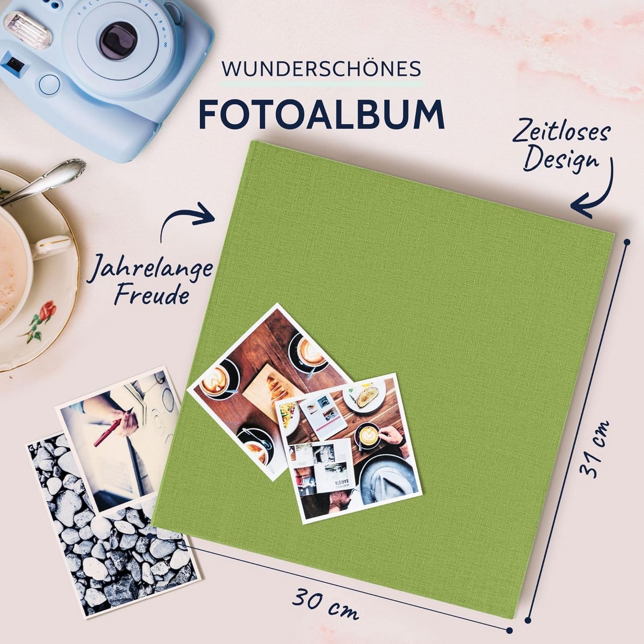 Goldbuch Fotoalbum GOLDBUCH Fotoalbum Summertime 100 weiße Seiten mit Trennblättern 30x31