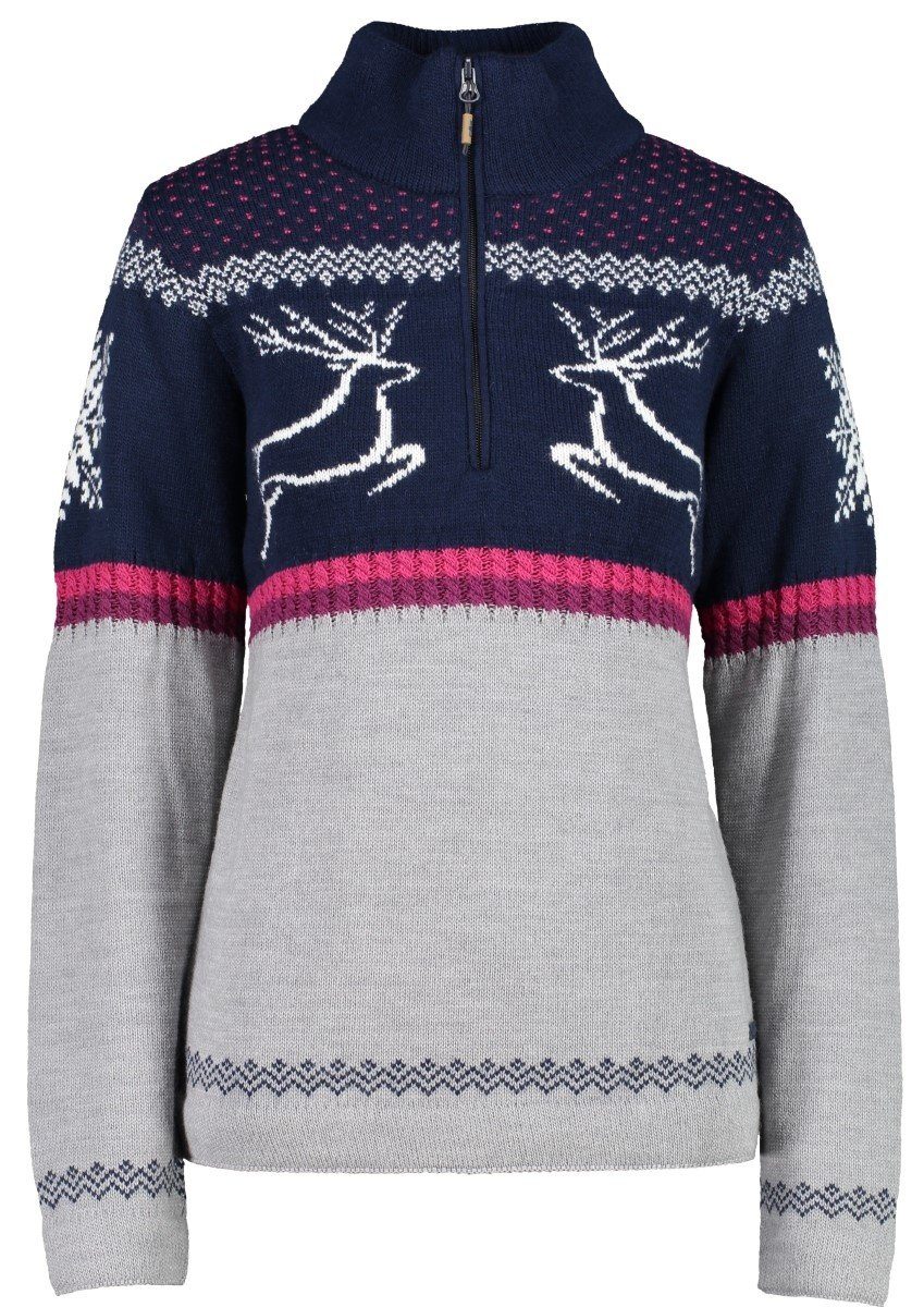 CMP Strickpullover CMP Damen Pullover Woman Knitted WP mit Wind Protect Membrane