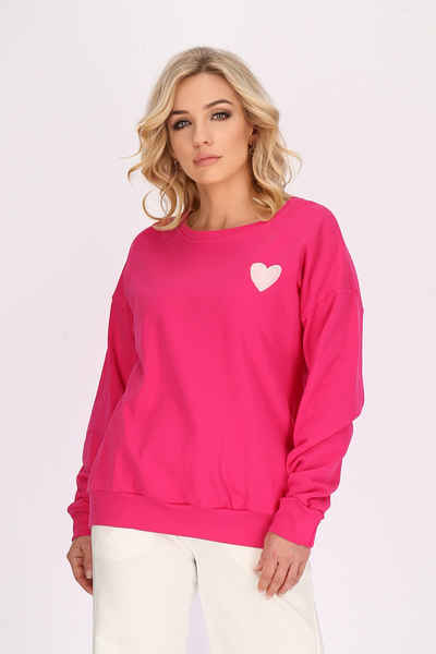 Worldclassca Sweatshirt Worldclassca Damen Sweatshirt Herz Love Langarmshirt Pullover Neu