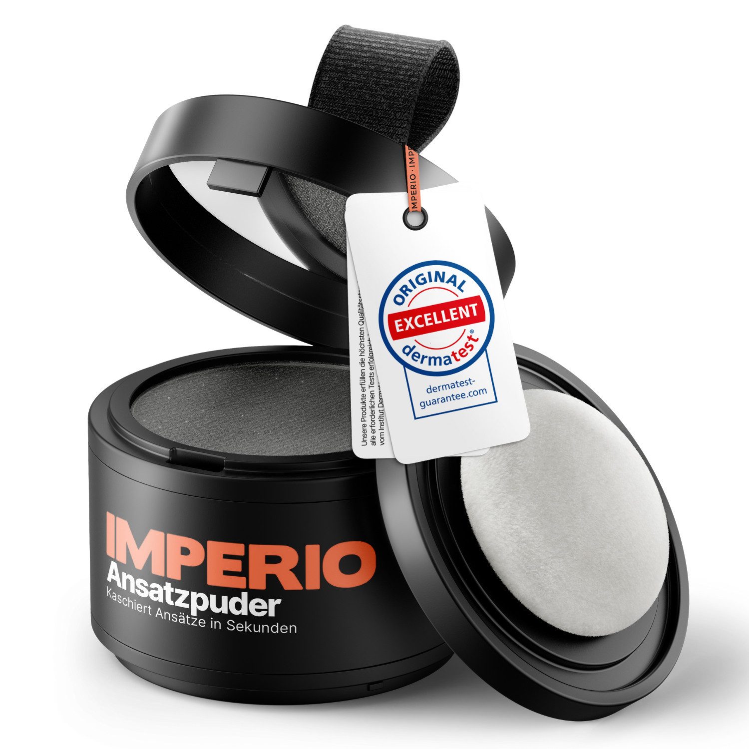 IMPERIO Haaransatz-Farbpuder Ansatzpuder - Haar Concealer zur Haarverdichtung (Frauen & Männer) 4g