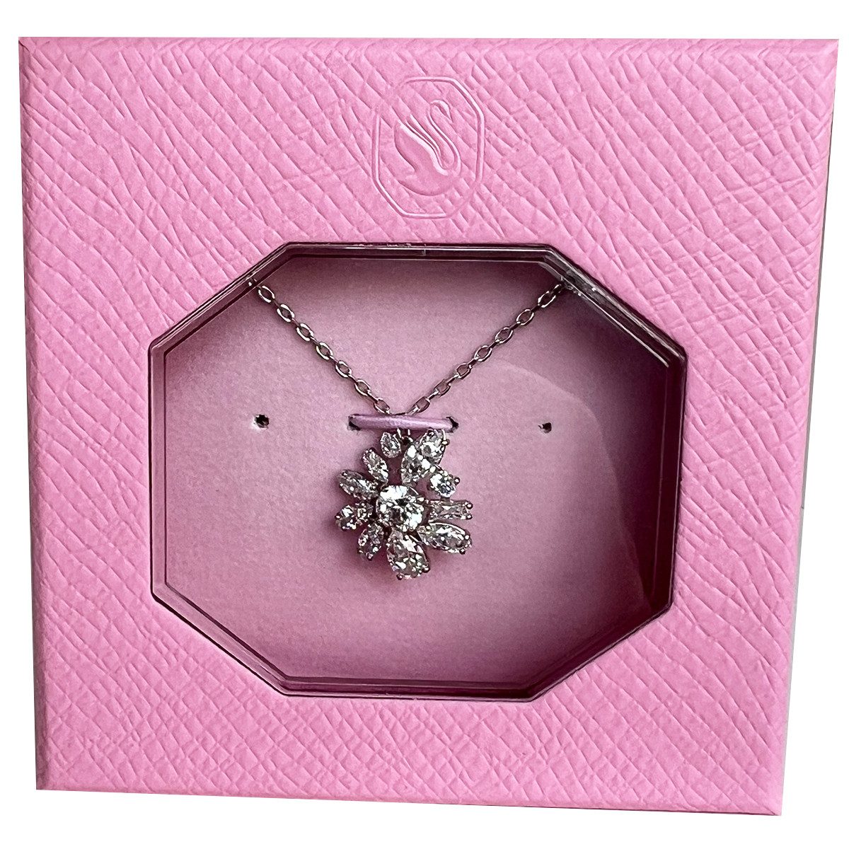 Swarovski Kette mit Anhänger silberfarb...