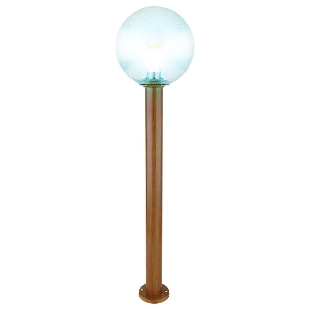 GLOBO LIGHTING LED Außen-Stehlampe, Leuchtmittel inklusive, Kaltweiß, Warmweiß, Neutralweiß, Tageslichtweiß, Farbwechsel, Außenleuchte Stehlampe Gartenleuchte Standleuchte braun Terrassenlampe