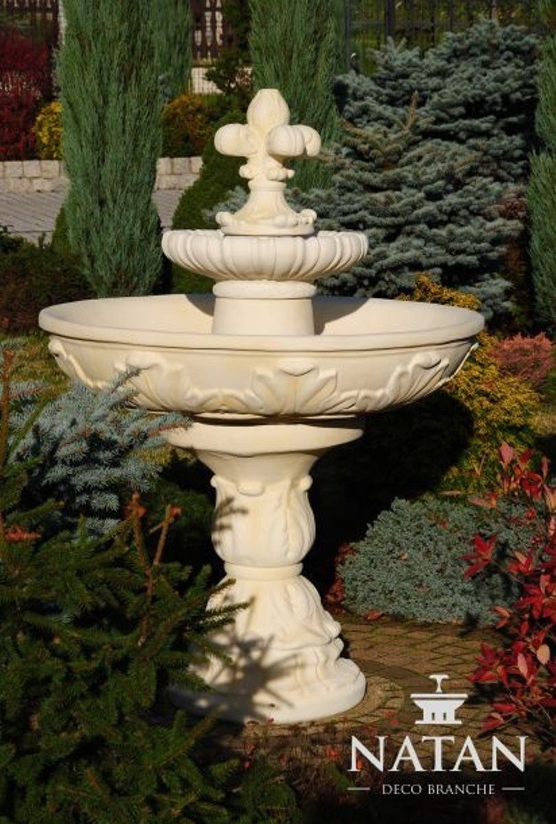 JVmoebel Skulptur Zierbrunnen Springbrunnen Brunnen Deko Garten Fontaine Teich FIORE