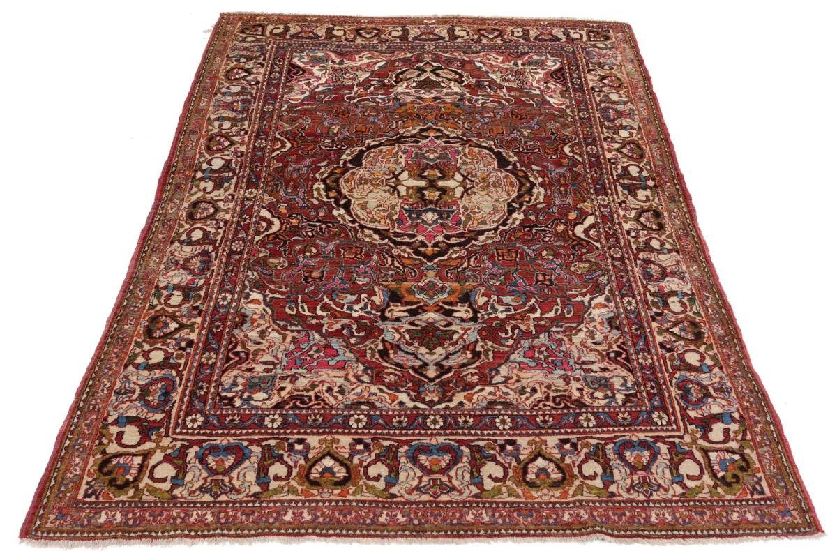 Orientteppich Handgeknüpfter Isfahan Höhe: 139x207 8 Orientteppich Trading, mm / Nain Perserteppich, Antik rechteckig,
