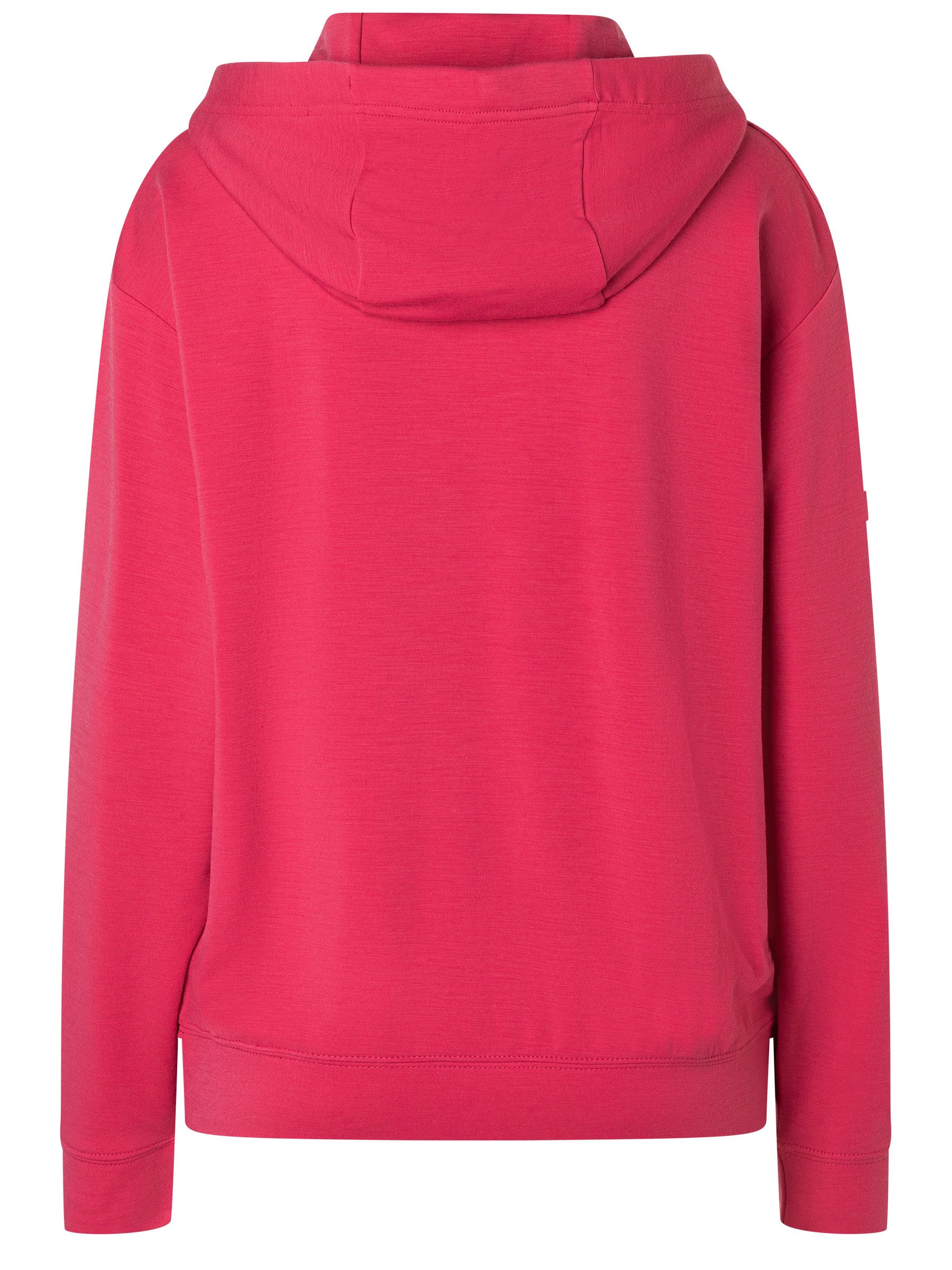 SUPER.NATURAL Hoodie für Damen, Merino LITTLE HEARTWOOD mit Herz Motiv