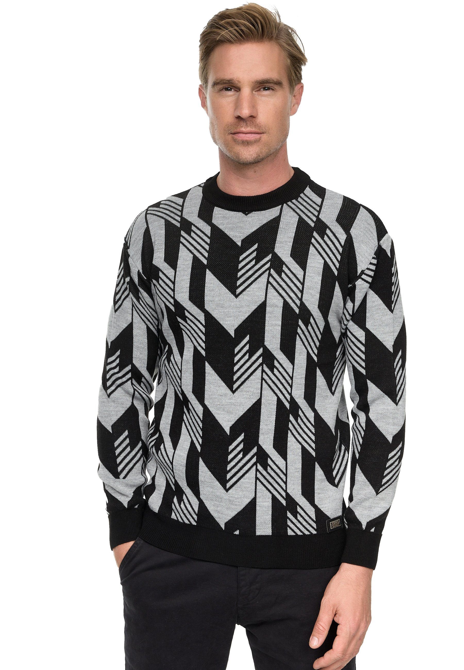 Rusty Neal Strickpullover, in zweifarbigem Design günstig online kaufen