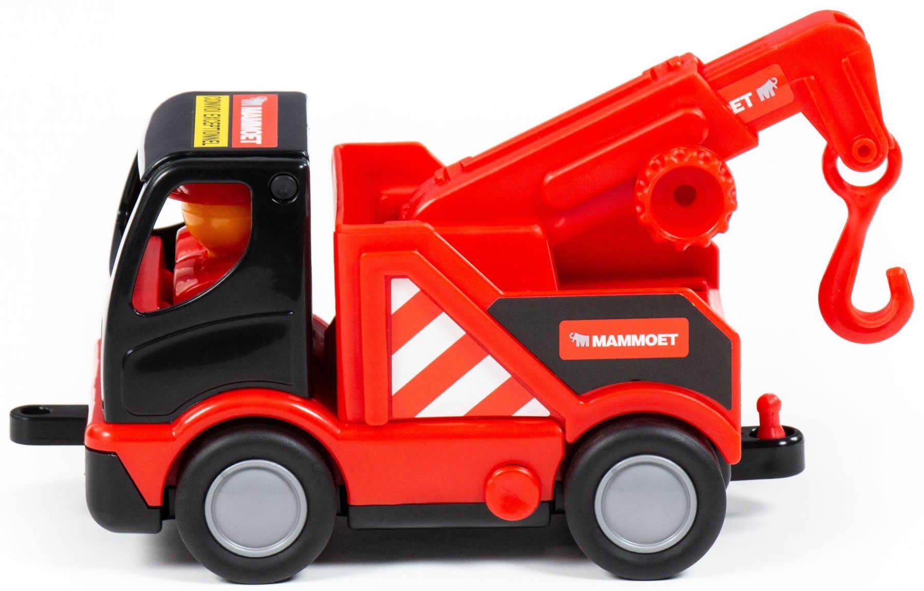 Polesie Spielzeug-Abschlepper MAMMOET Abschleppwagen My first Truck m. Figuren Kranwagen Lastwagen