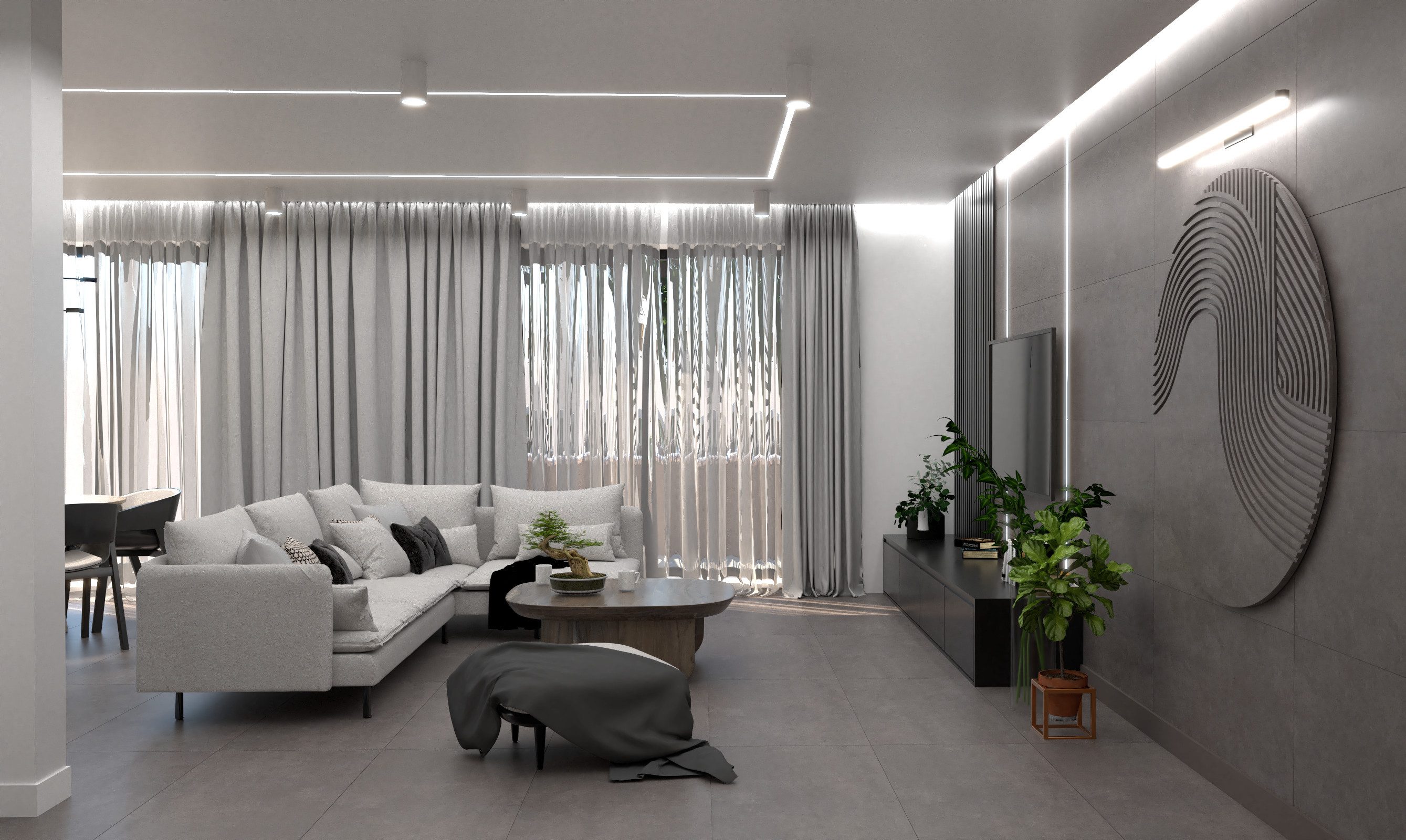 Bodenfliese 1 Paket (1,44 m) Fliesen FRANKFURT GREY (60 × 60 cm), matt, grau, grau, matt Beton Zementoptik Wandverkleidung Bodenbelag Badfliesen