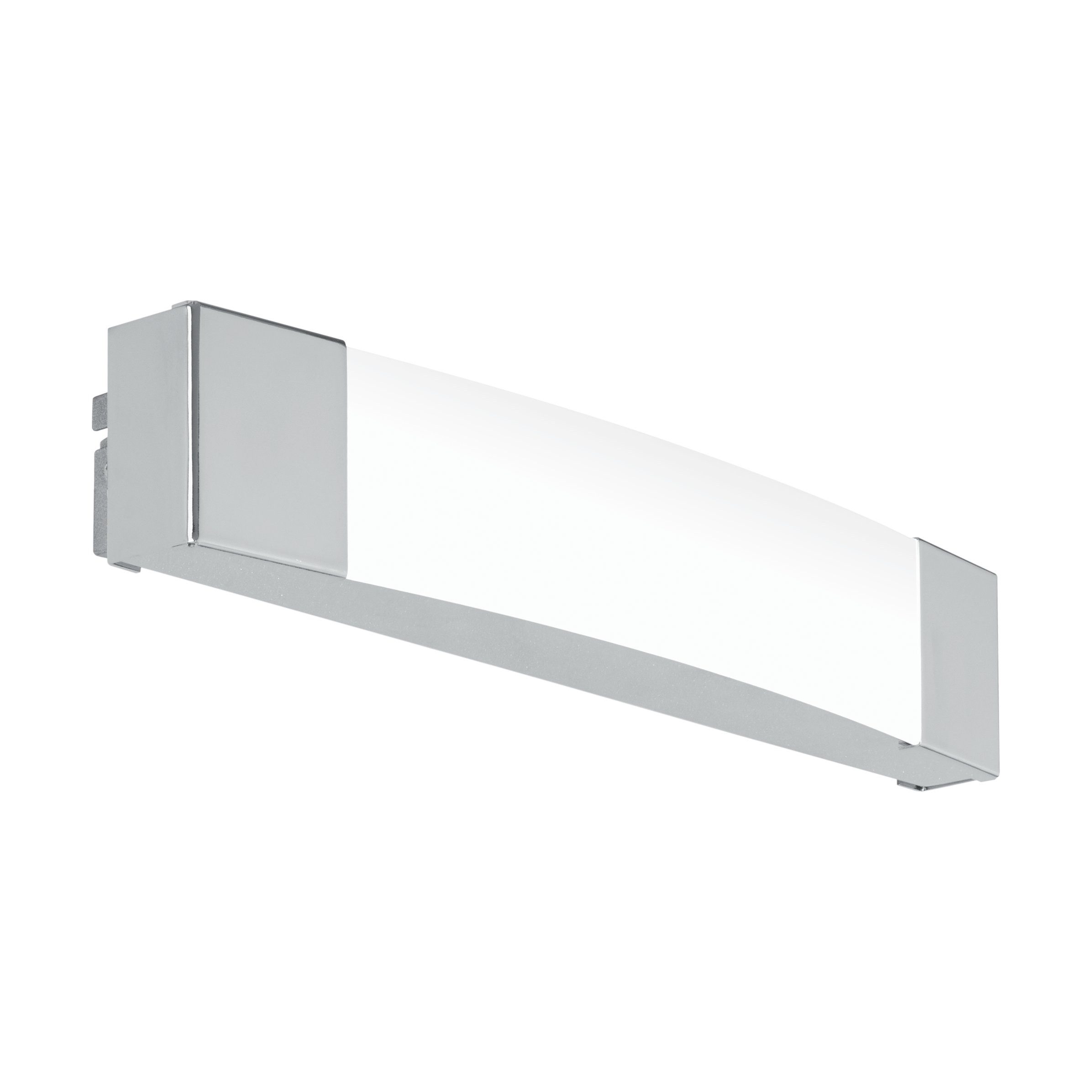 EGLO LED Spiegelleuchte Siderno, Leuchtmittel inklusive, LED Lampe Spiegel Badezimmer Stahl chrom Kunststoff satiniert