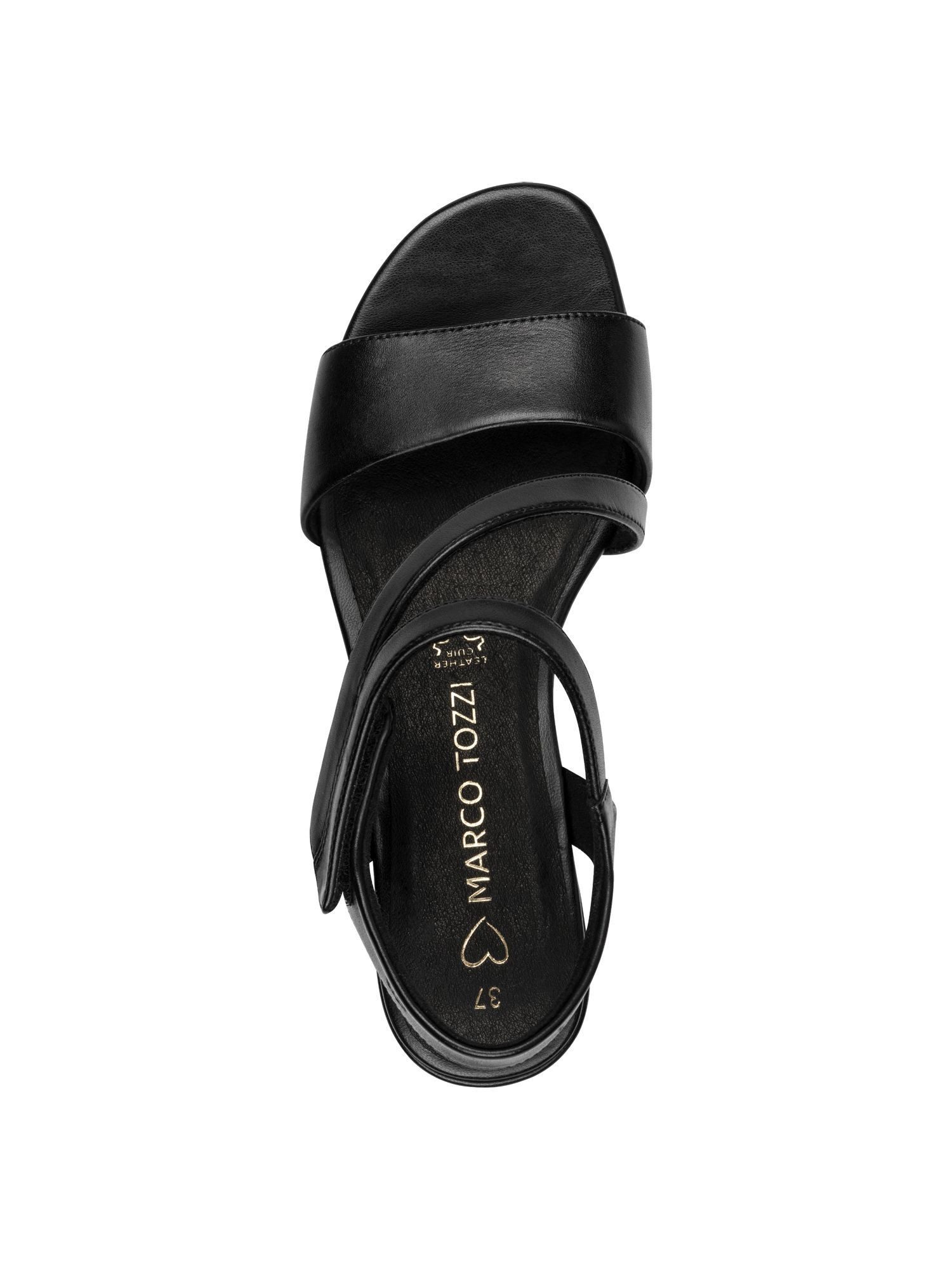 MARCO TOZZI FEEL, MT Soft Lining aus Leder Blockabsatz Sandalette FEEL