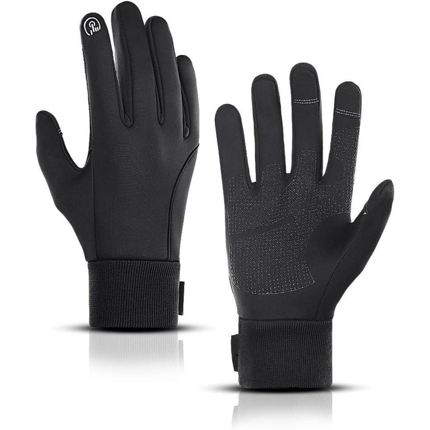 Fahrradhandschuhe Handschuhe Winterhandschuhe Touchscreen Fahrradhandschuhe Schwarz-L