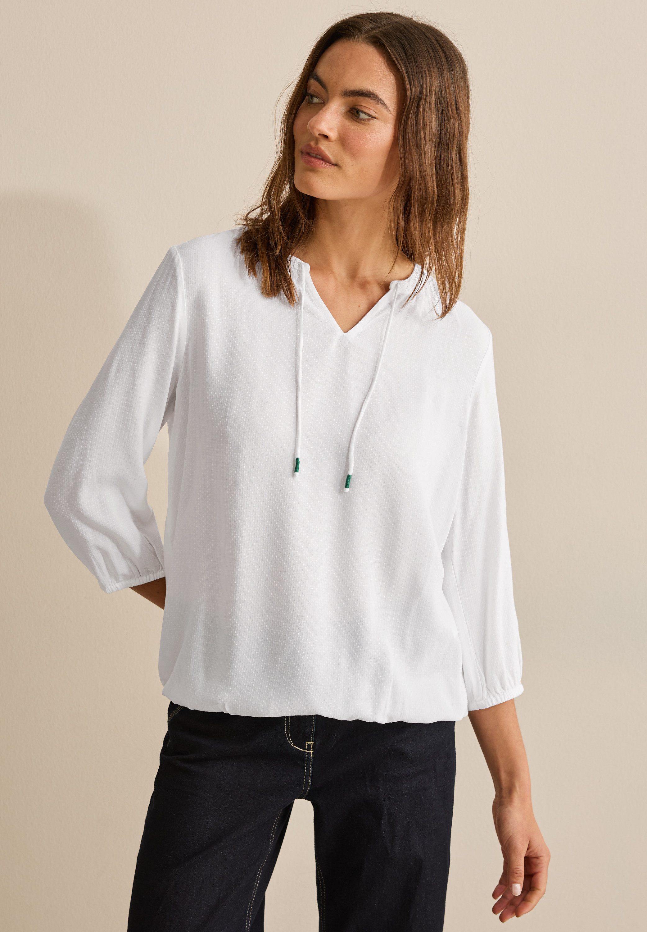 CECIL Langarmbluse mit 3/4 Ärmeln