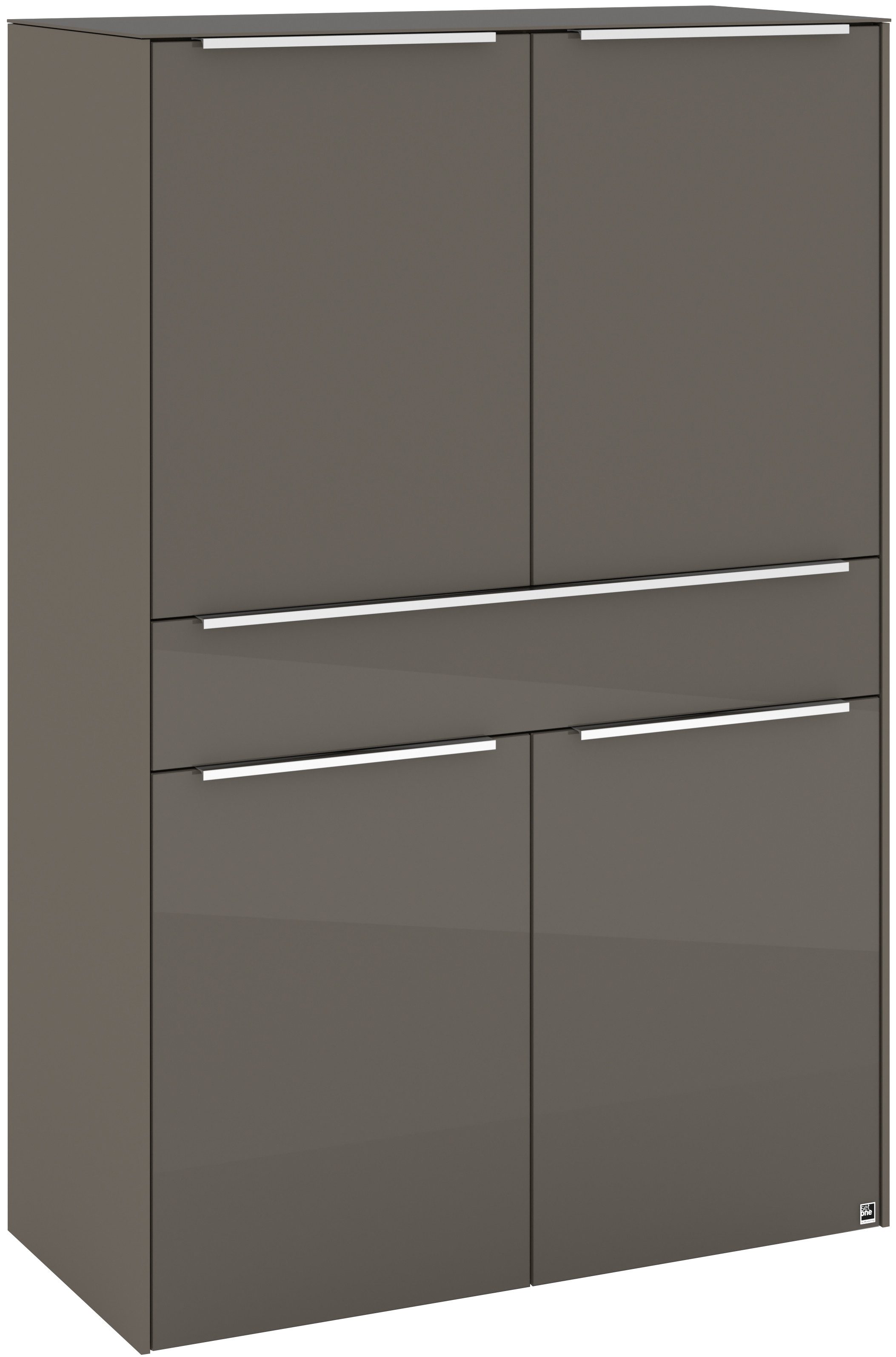 set one by Musterring Highboard Reno (1 St), Mit Gleitern und in verschiedenen Farben erhältlich