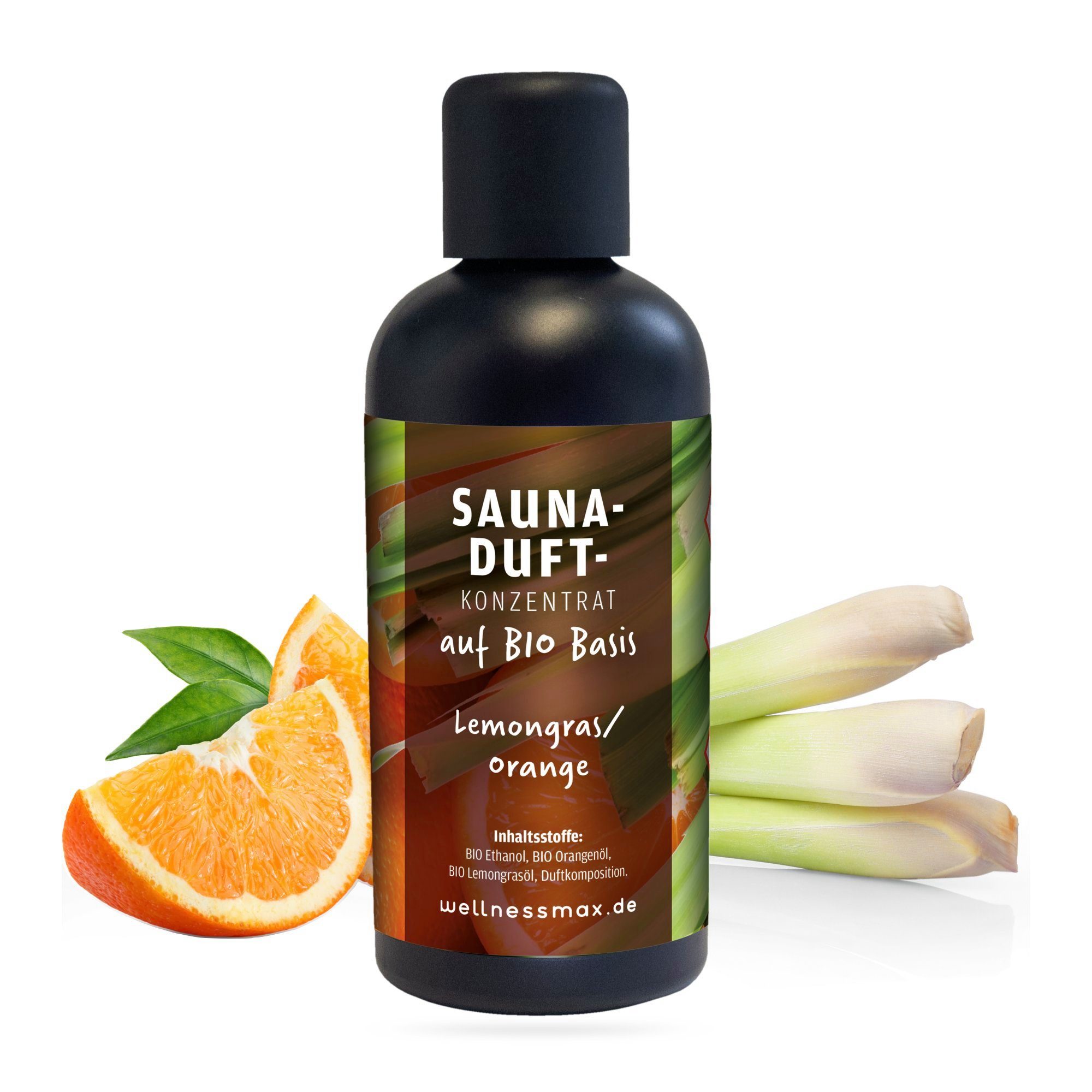 Aufgusskonzentrat Wellnessmax Bio Sauna-Aufguss Lemongras/Orange