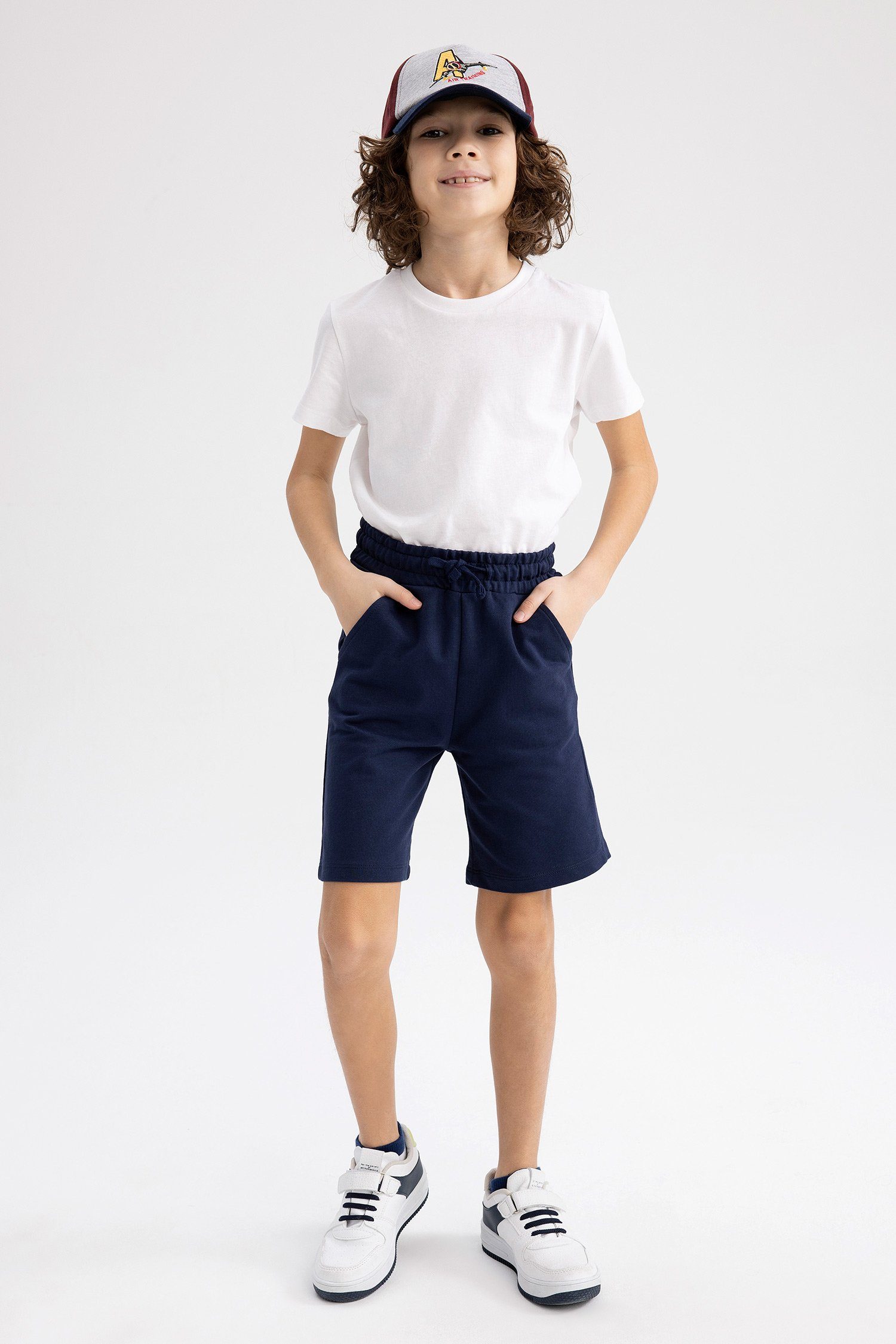 FIT DeFacto Marineblau Shorts Shorts REGULAR