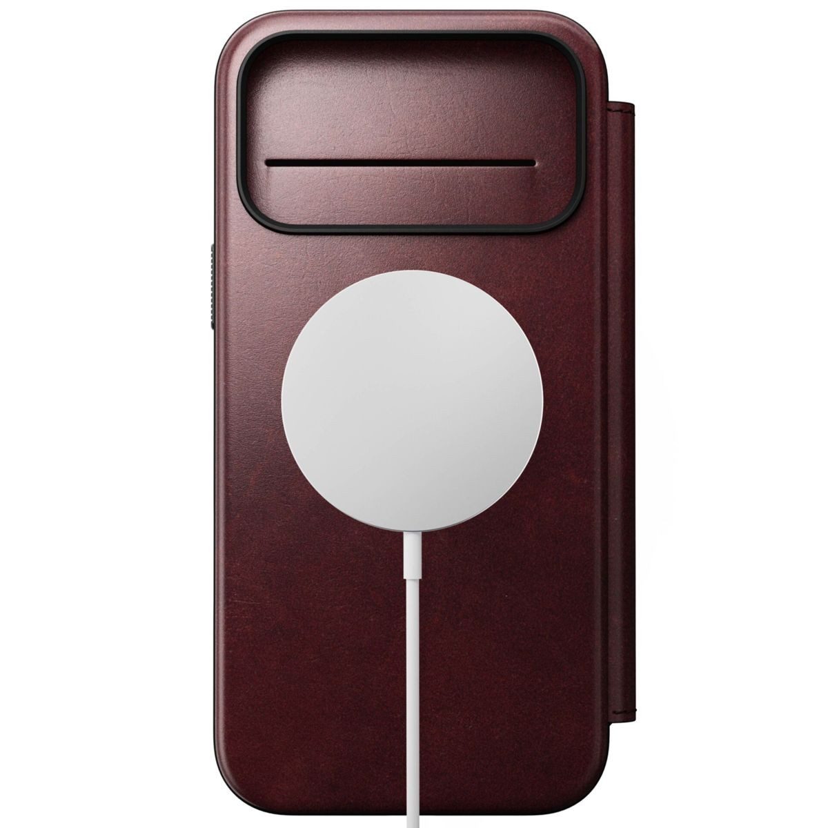 Nomad Smartphone-Hülle Modern Leather Folio iPhone 17 Pro Max Burgundy H.