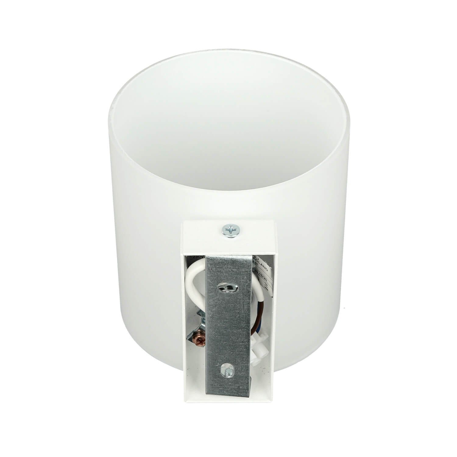 Weiß Wandleuchte LED Lampe Zylinder Licht-Erlebnisse Moderne Flur GINO, Innenleuchte Warmweiß, Wandlampe wechselbar,