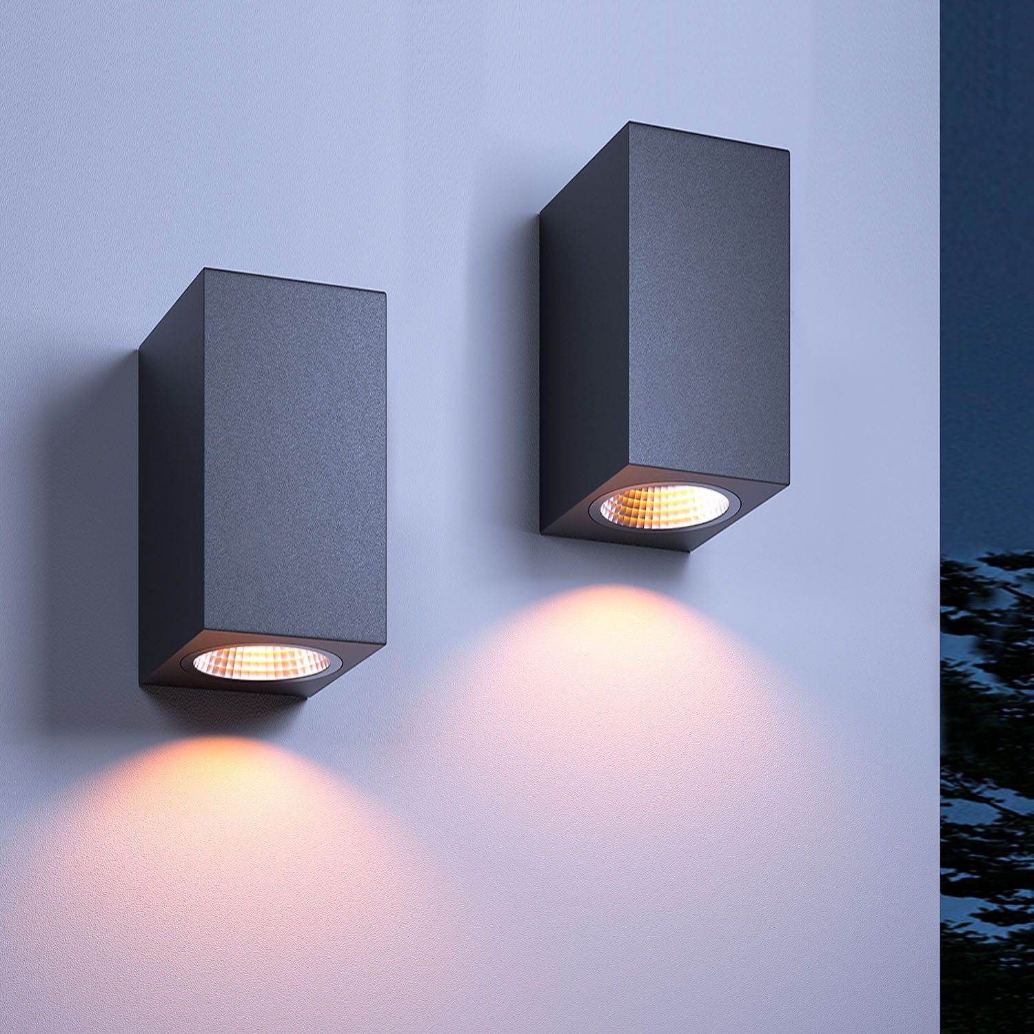 oyajia LED Wandleuchte 2 Stück Wandlampe günstig online kaufen