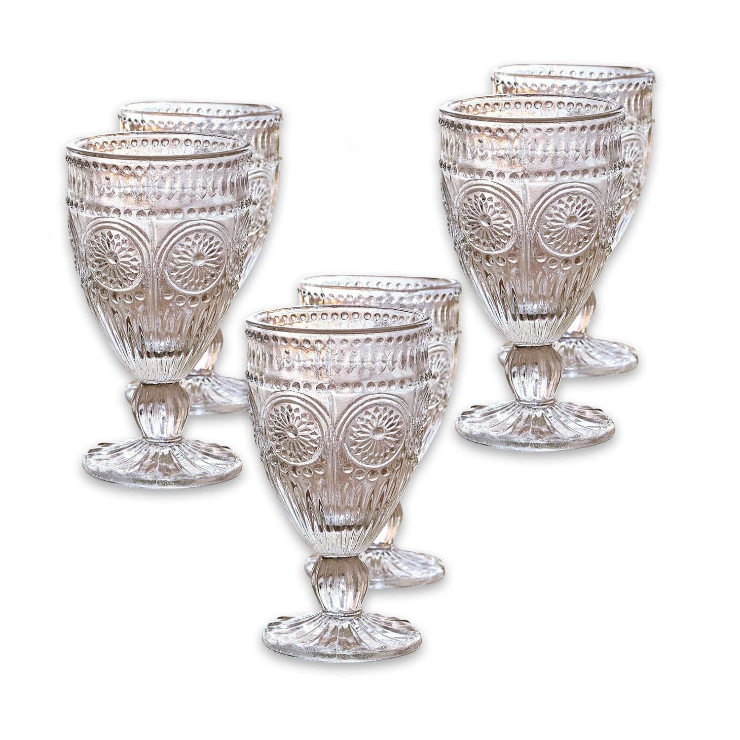 Mirabeau Glas Gläser 6er Set Leatrice klar, Glas, none
