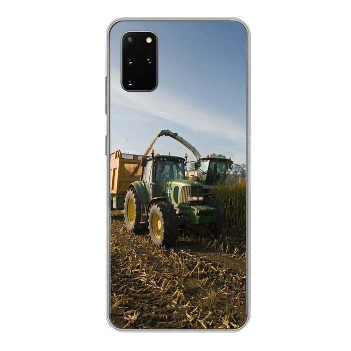 MuchoWow Handyhülle Traktor - Anhänger - Mais - Grün - Landleben Phone Case Handyhülle Samsung Galaxy S20 Plus Silikon Schutzhülle