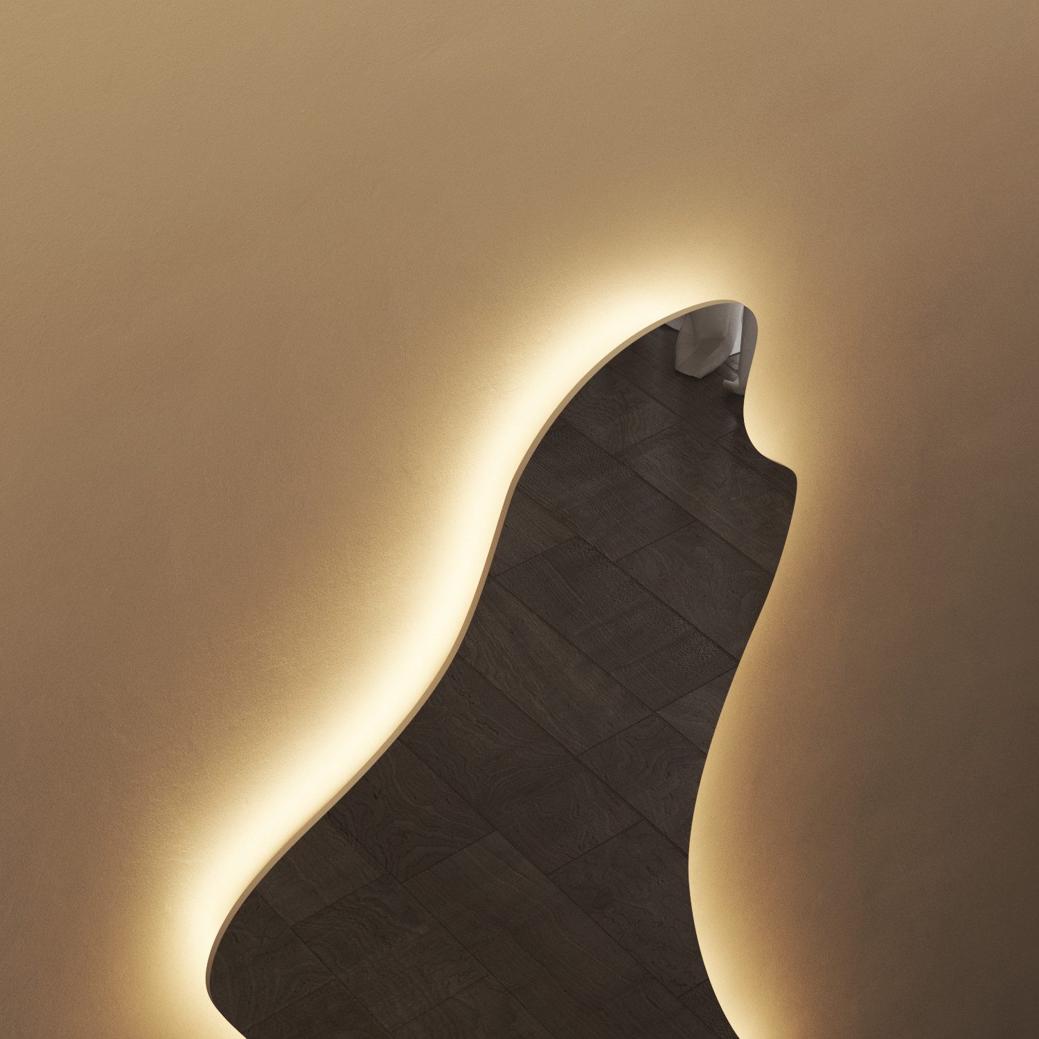 WDWRITTI Ganzkörperspiegel mit beleuchtung 165x60cm 3Lichtfarben Dimmbar Speicherfunktion (Wandspiegel Groß, 145x60cm, 3000-6500K, 165x65cm), für Flur Wohnzimmer Schlafzimmer Hotel