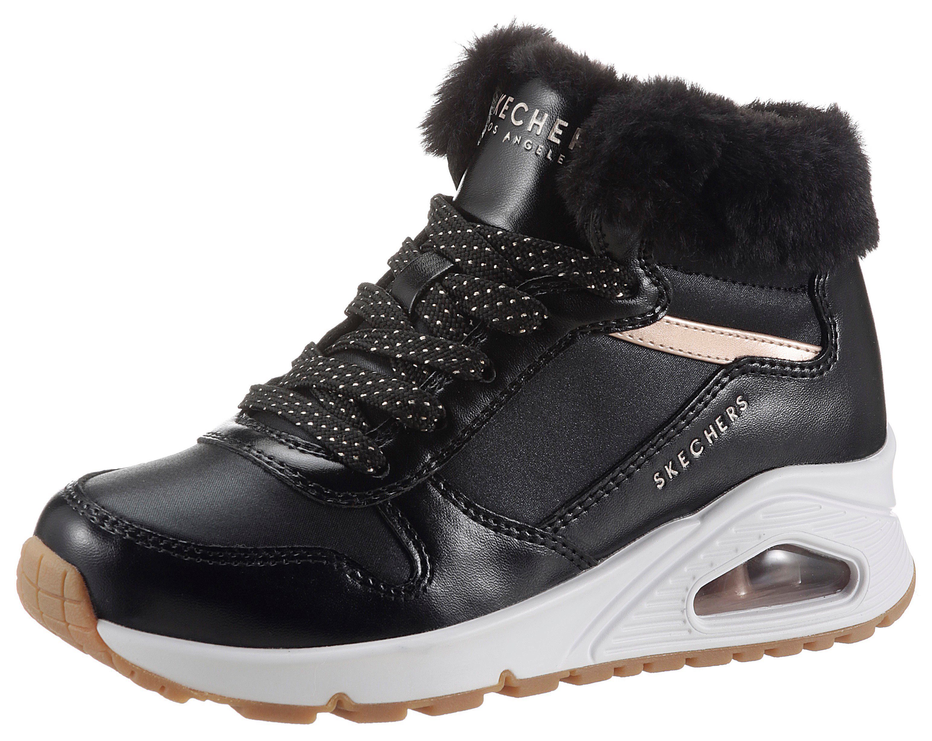 Skechers AIR UNO-COZY Schnürboots Foam Memory Kids mit ON Air-Cooled