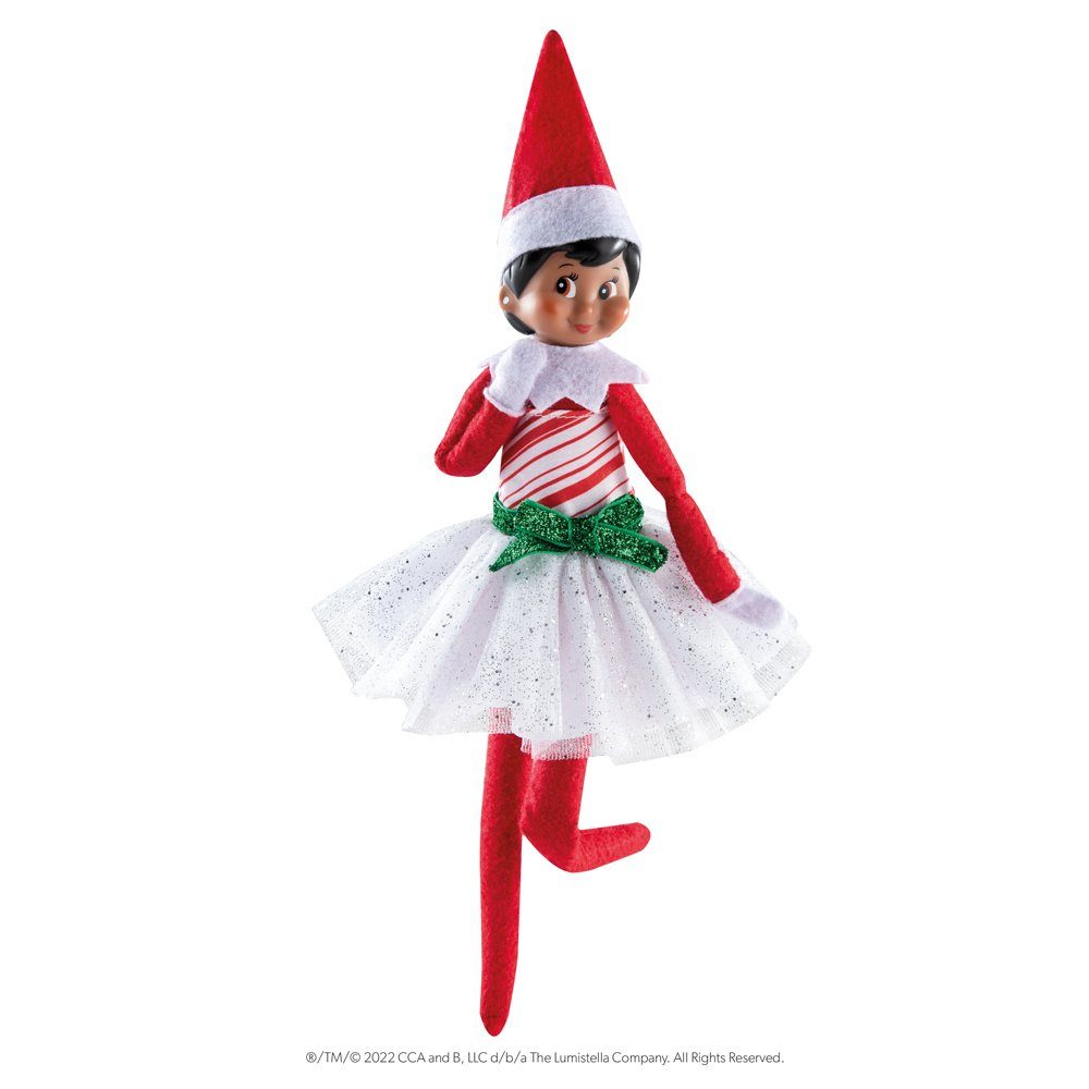 Elf on the Shelf Puppenkleidung Elf Outfit - Weißes Glitzerkleid
