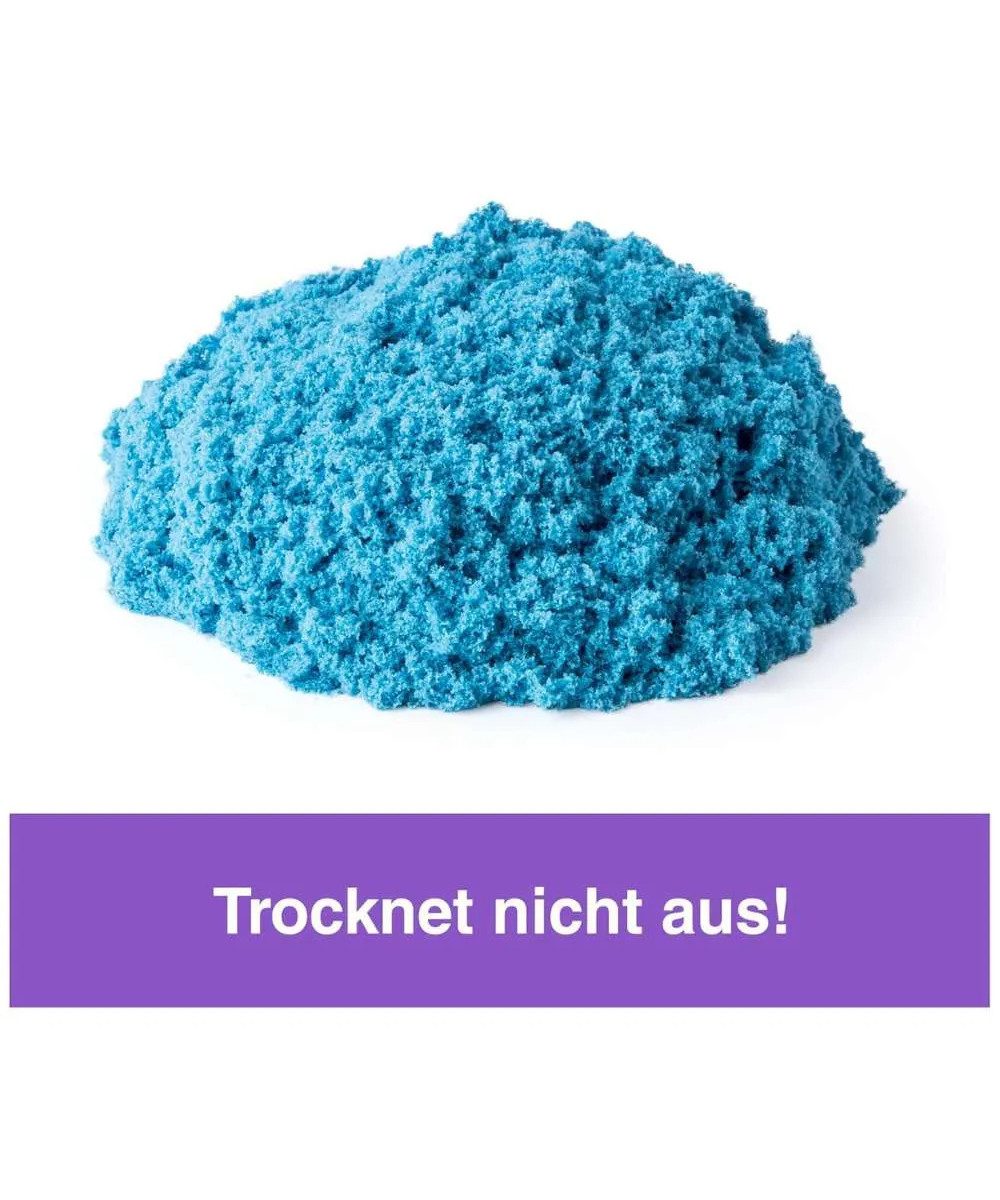 Spin Master Spielsand Spin Master Kinetic Sand (blau) (packung, 1-St., Kinetic Sand), Wiederverschließbarer Verkaufsbeutel zur Aufbewahrung