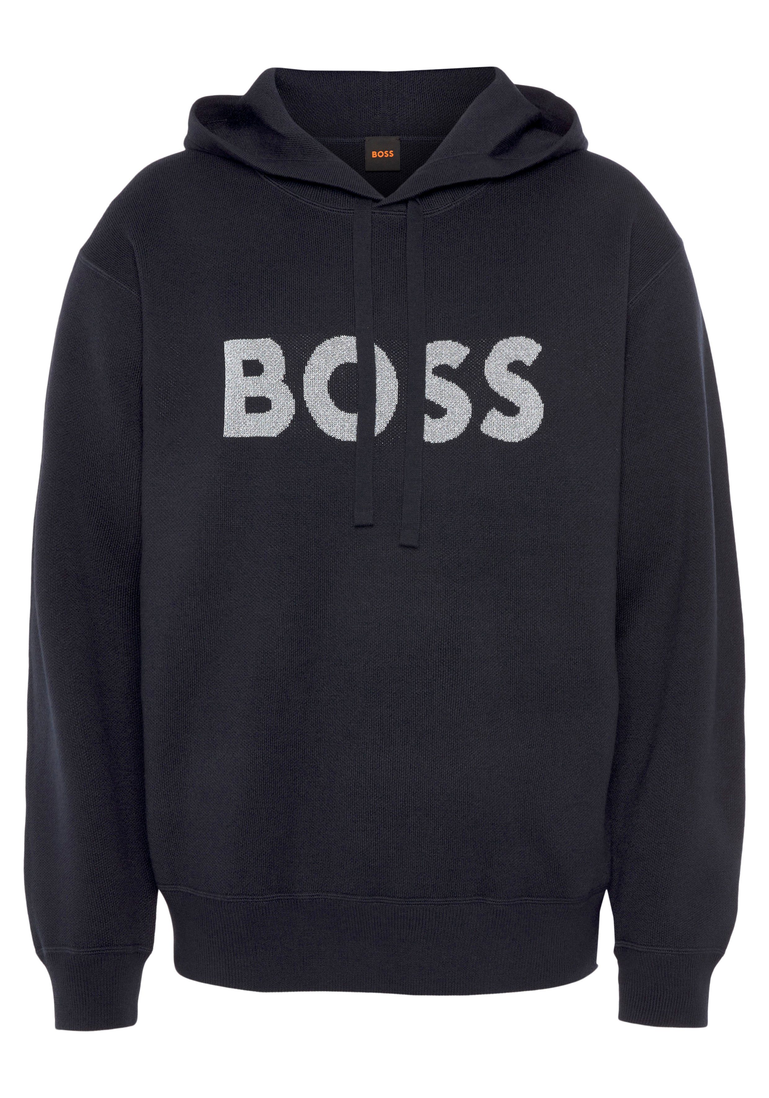 BOSS ORANGE Strickpullover Kallivan mit Markenlabel