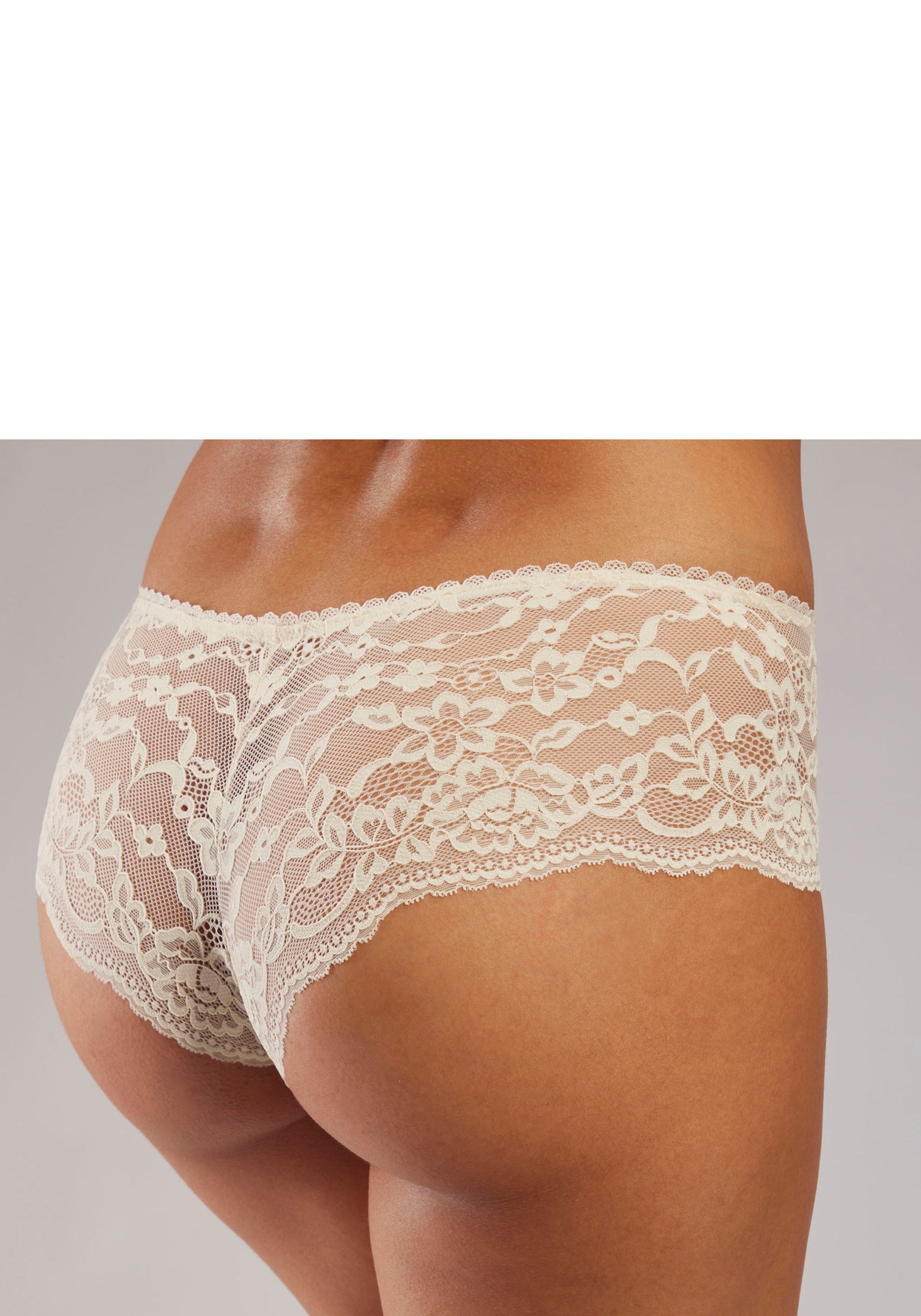 s.Oliver Panty Livie mit zarter Jacquardspitze und feinem Soft-Mesh