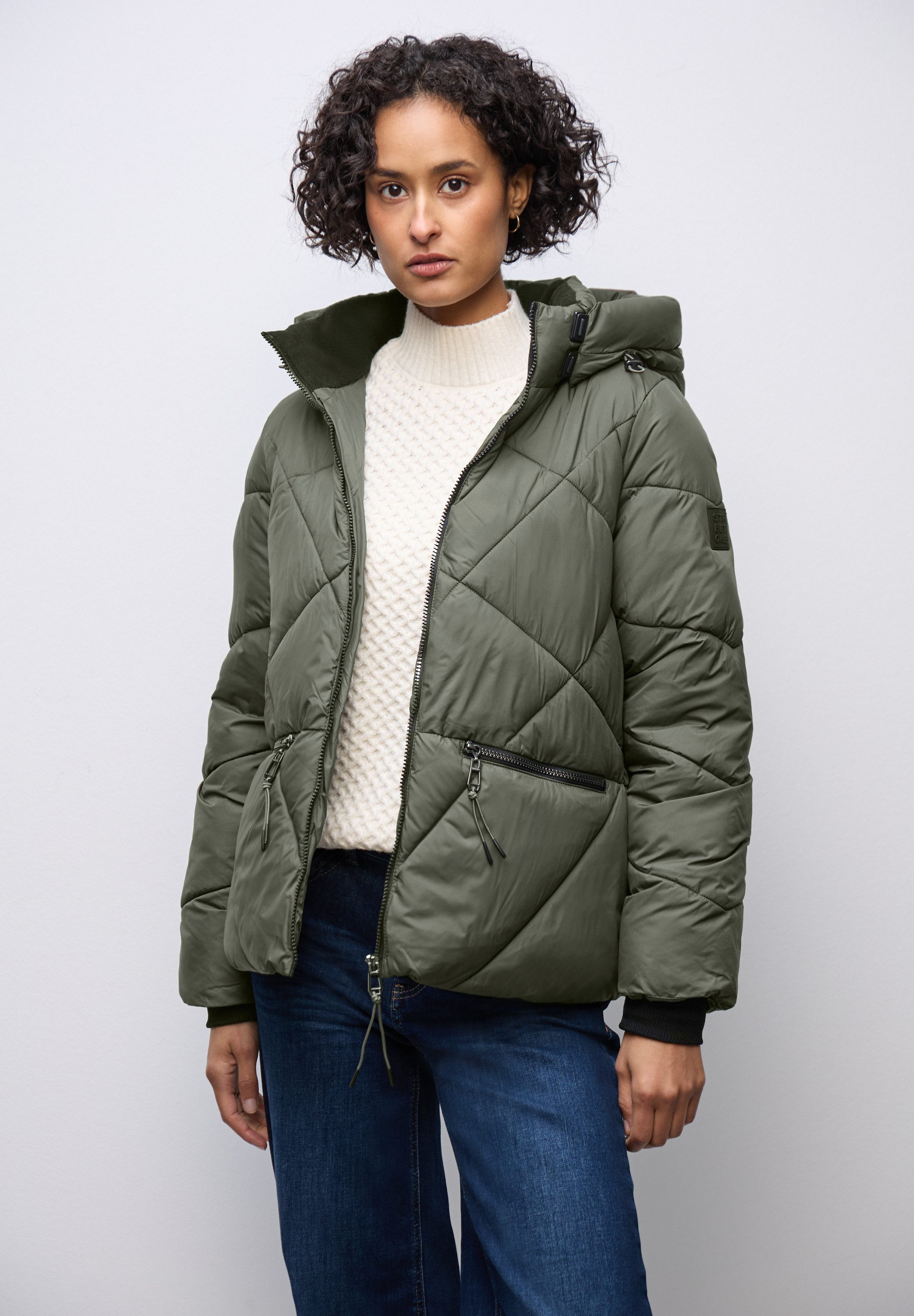 STREET ONE Steppjacke mit Kapuze mit günstig online kaufen