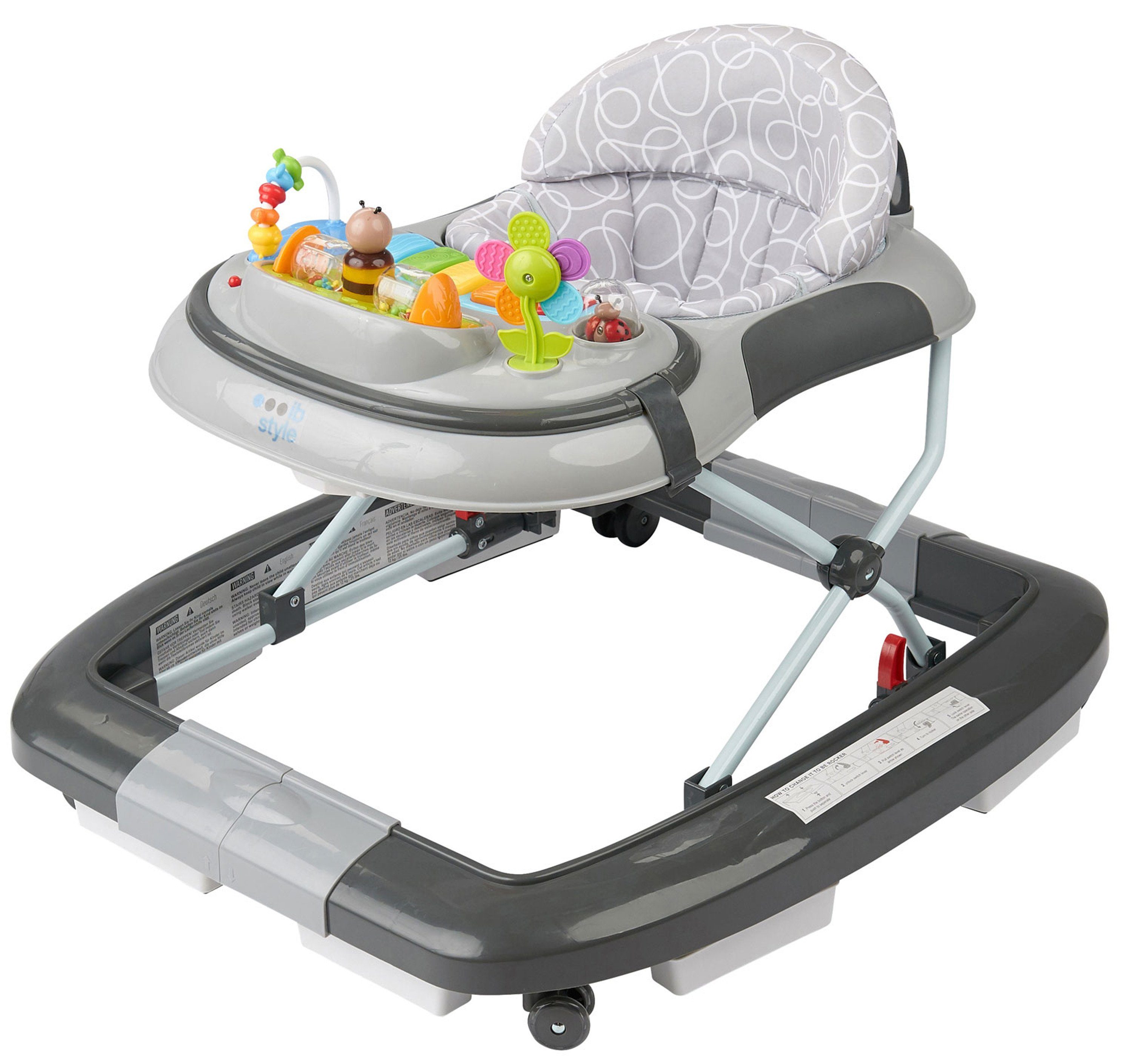 ib style Lauflernhilfe Little World Babywalker Grau, Lauflernwagen mit Scha günstig online kaufen