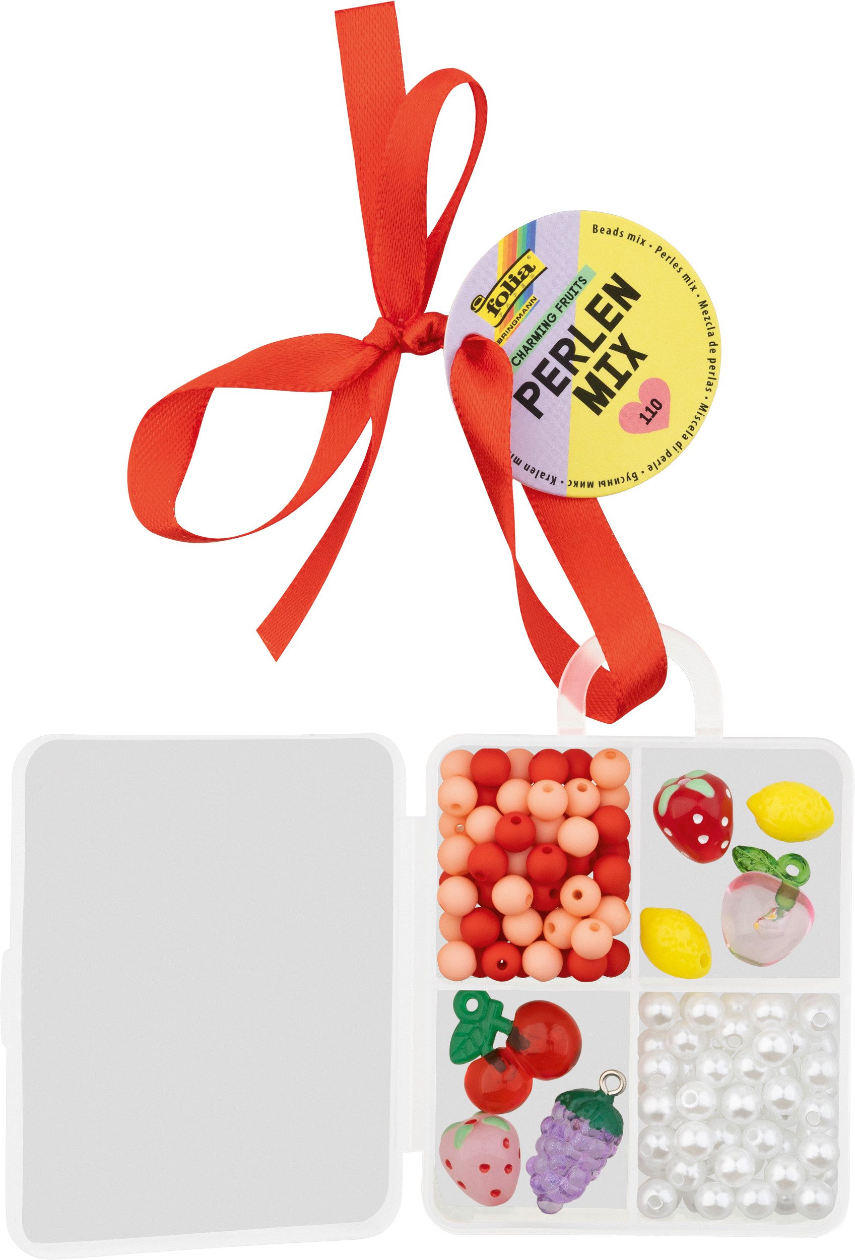Folia Schmuckset Perlenmix "Fruits", 110 Teile