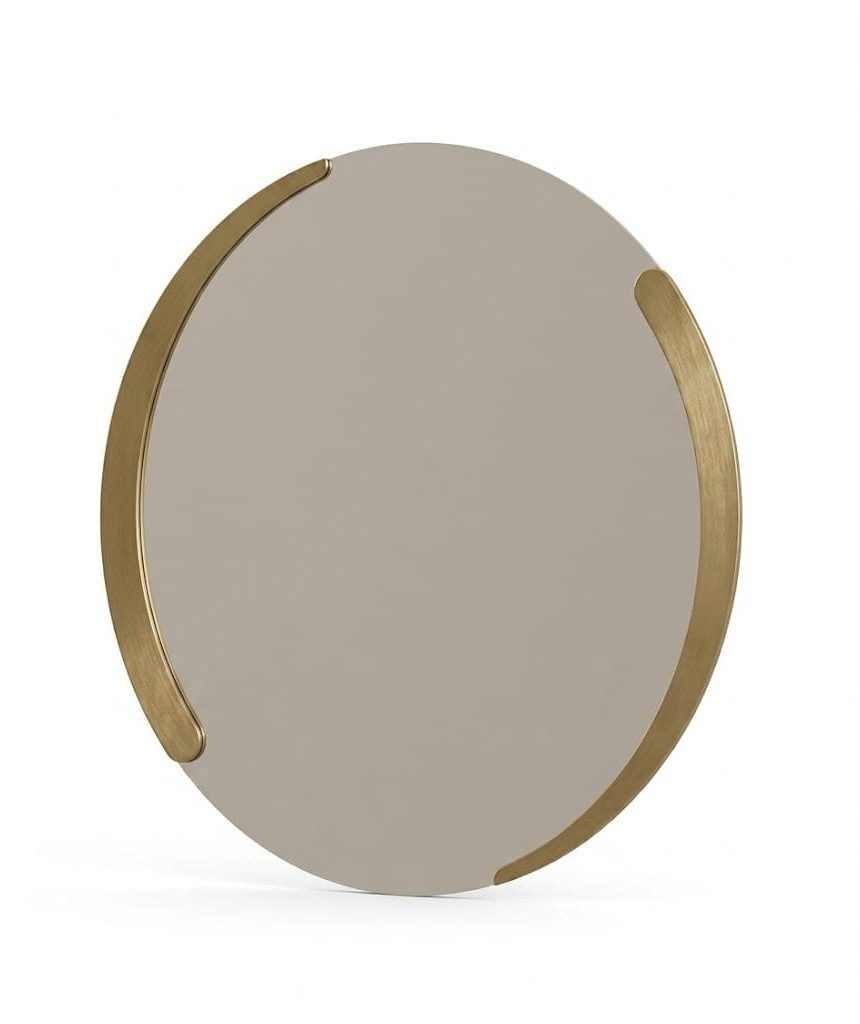 Xlmoebel Wandspiegel Ovaler Wandspiegel Gold Rahmen Luxus Dekospiegel Elegant