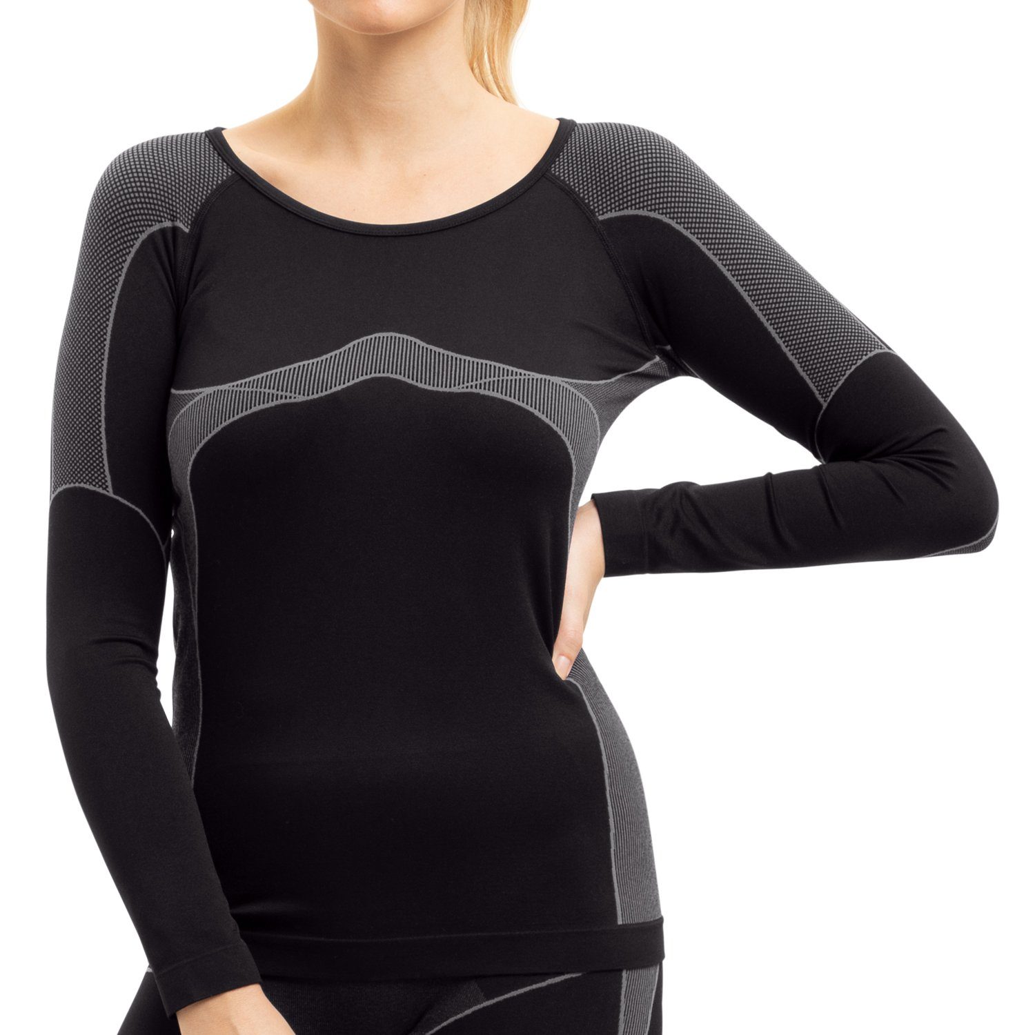 Gomati Funktionsunterhemd Damen Ski-Thermo Unterhemd - seamless & schnelltrocknend