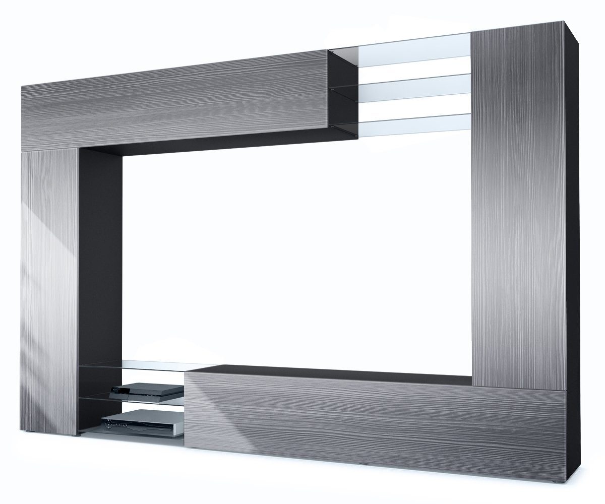 Vladon Wohnwand Mirage, (Anbauwand mit Rückwand günstig online kaufen
