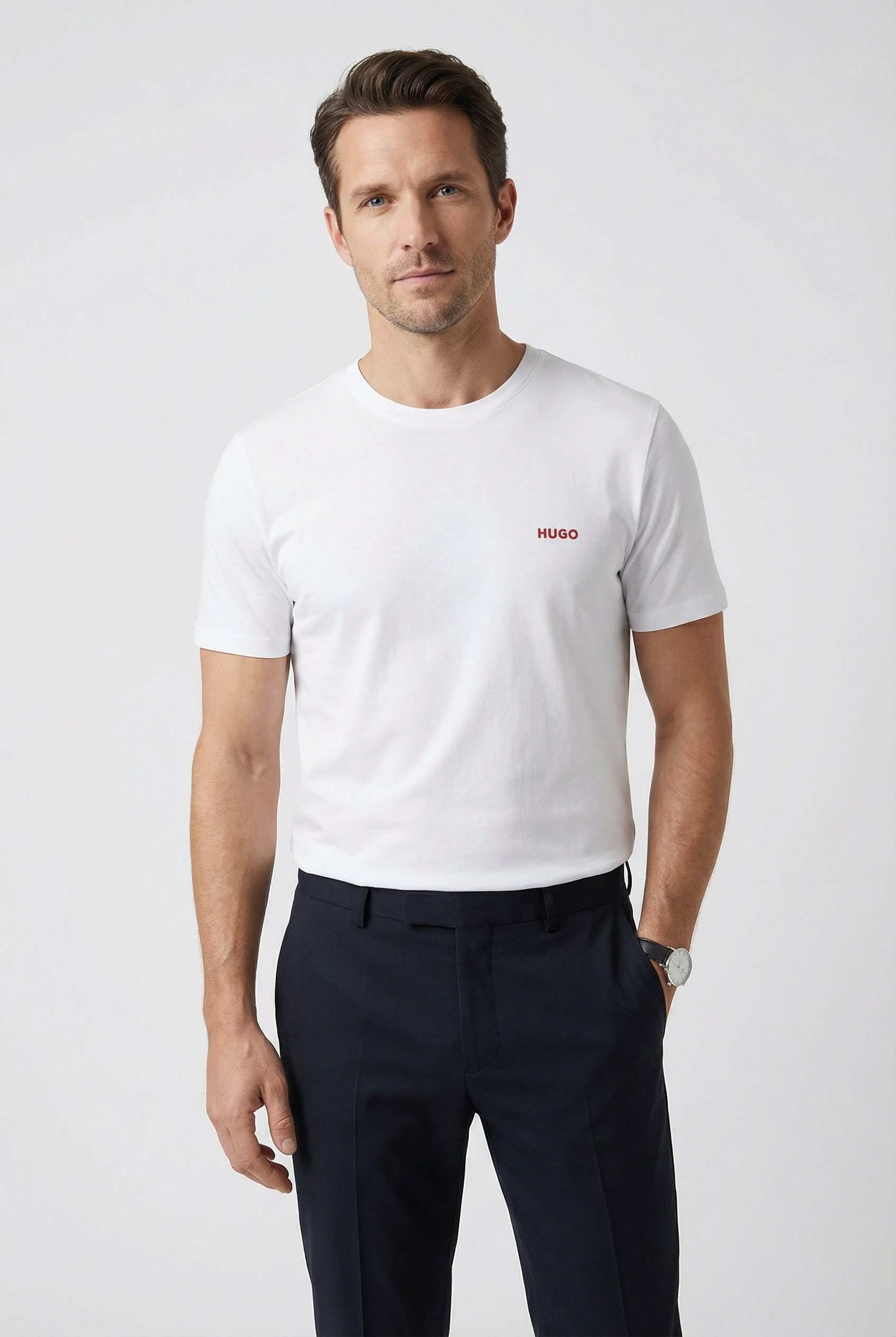 HUGO T-Shirt RN TRIPL (Packung, 3-tlg) mit Rundhalsausschnitt günstig online kaufen