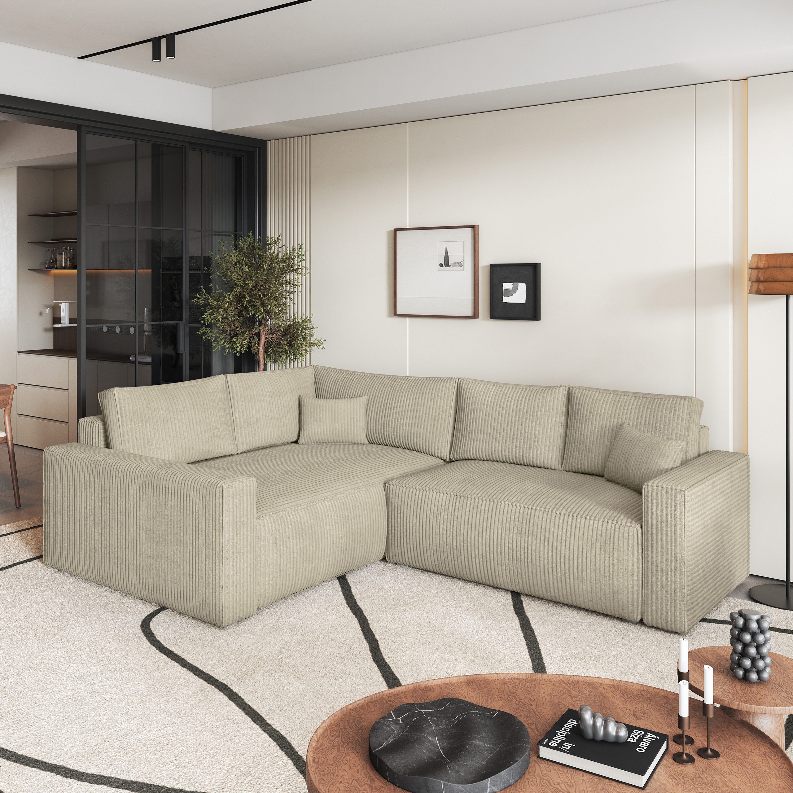 Masseno Ecksofa ERONIS mit Schlaffunktion L-Form, günstig online kaufen