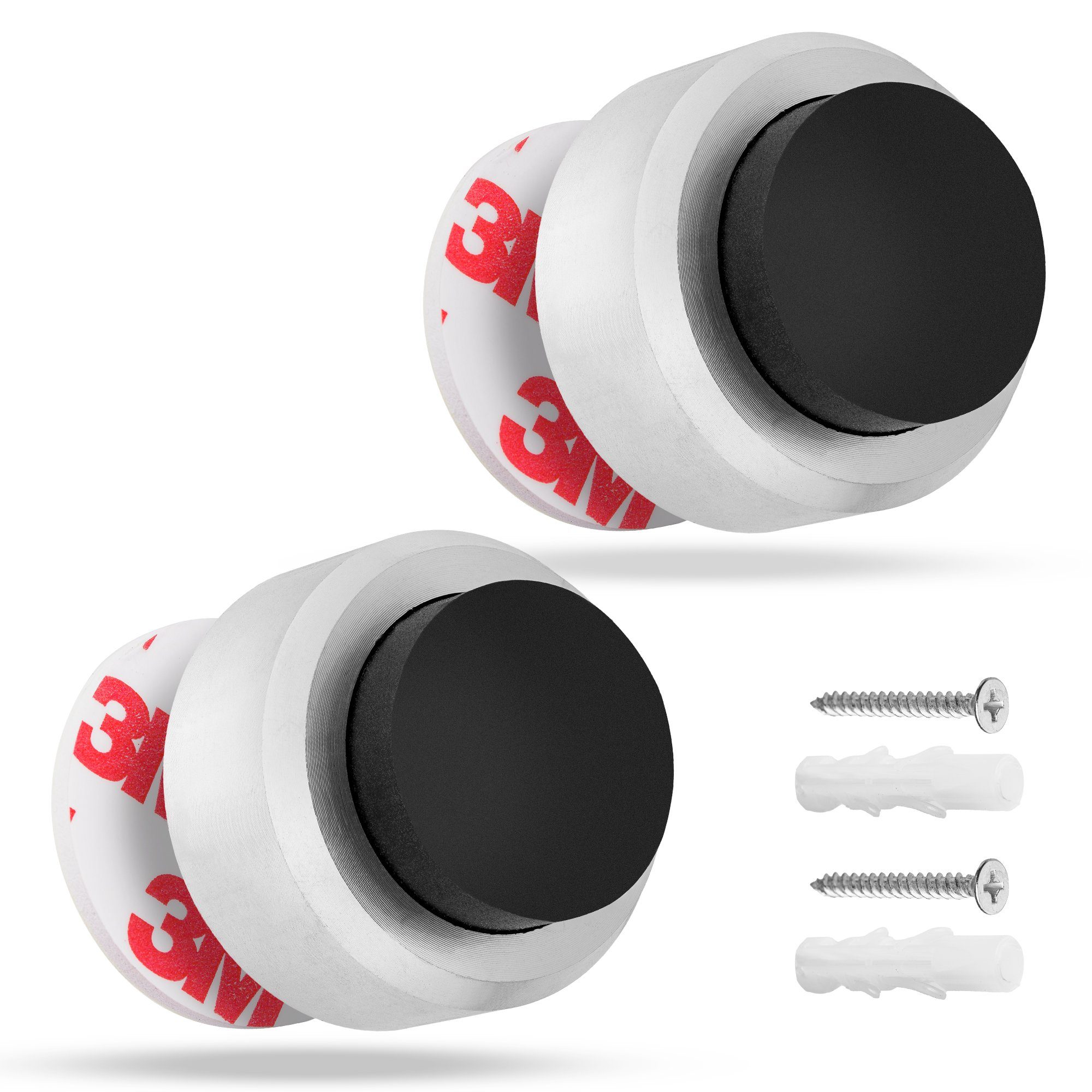 ECENCE Wandtürstopper Türstopper Wand Edelstahl 2x günstig online kaufen
