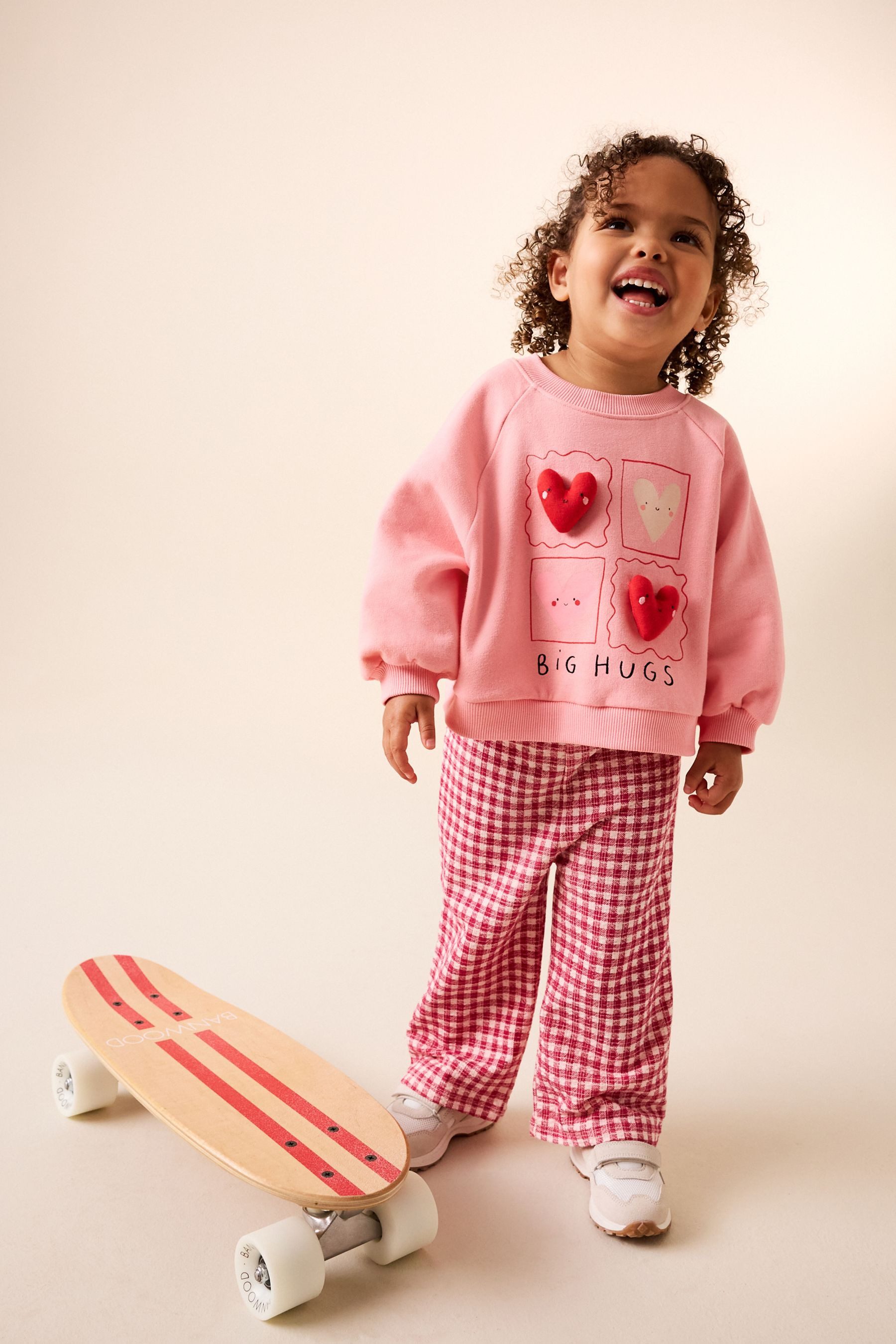 Next Sweatanzug Sweatshirt und weite Jogginghose 100 % Baumwolle (2-tlg) – Bild 5 von 5