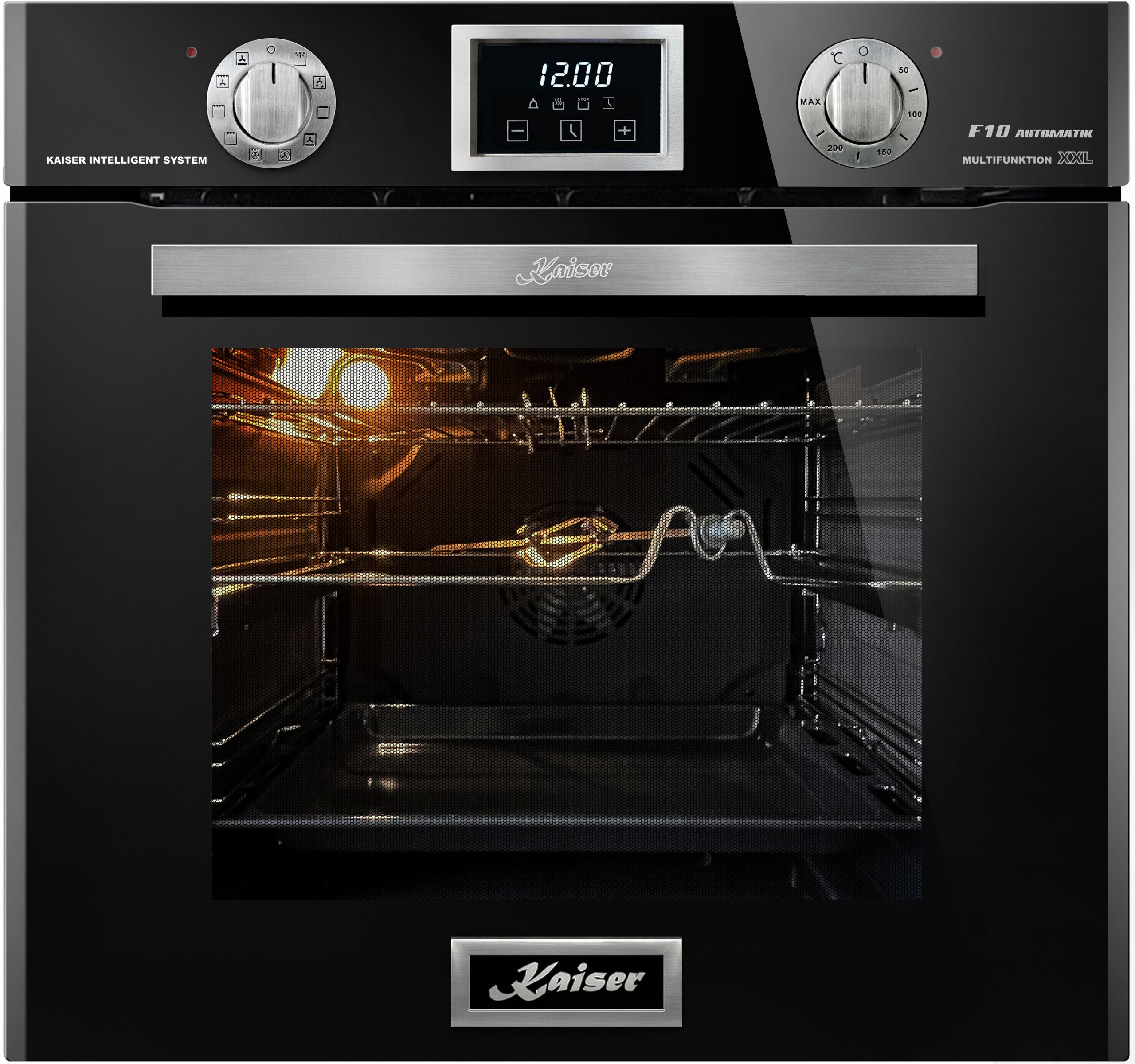 Kaiser Küchengeräte Backofen-Set Herd Set Autark Elektro Backofen, Autark, 79L, Einbau Backofen,10 Funktionen mit Induktions-Kochfeld, Autark Herd Power Booster 60 cm Barbecue EH 6326 Sp+KCT 6700 FI, mit 1-fach-Teleskopauszug