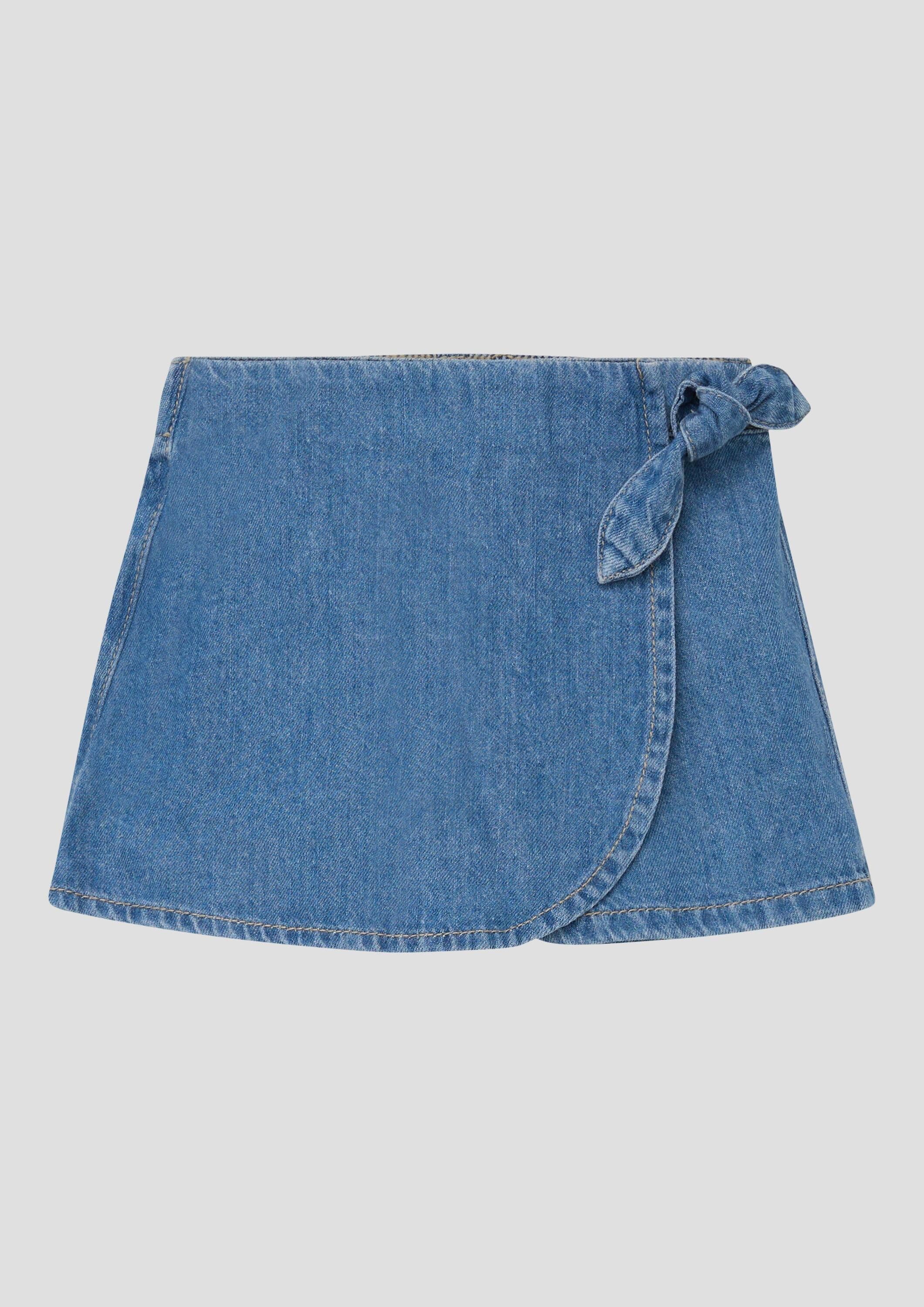 s.Oliver Jeansshorts Rock Jeans-Skort mit Elastikbund