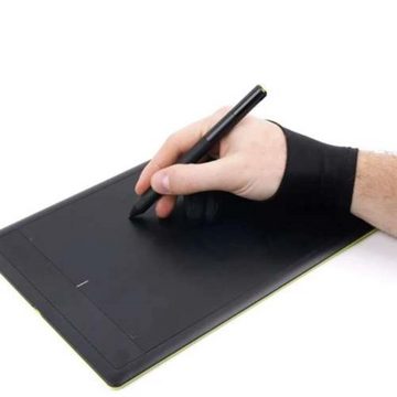 MAVURA Neoprenhandschuhe MALATEC Lycra Neopren Zeichenhandschuh Grafiktablett Grafikhandschuh Tablet Handschuh für Rechts & Links schwarz M