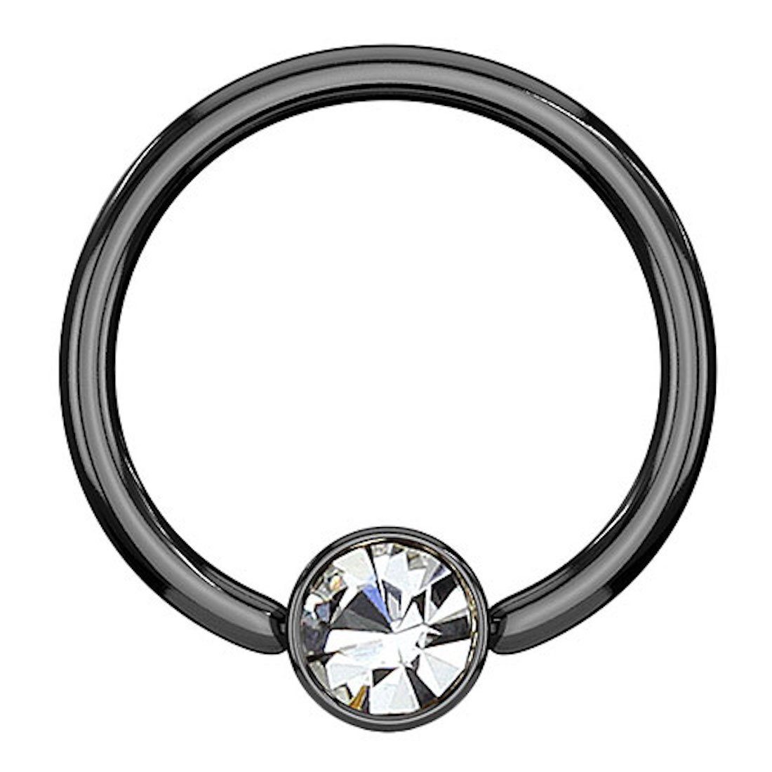 Piercing Ring BCR, Clicker Gold Mit 3 Mm Kugel In 1,2 Mm
