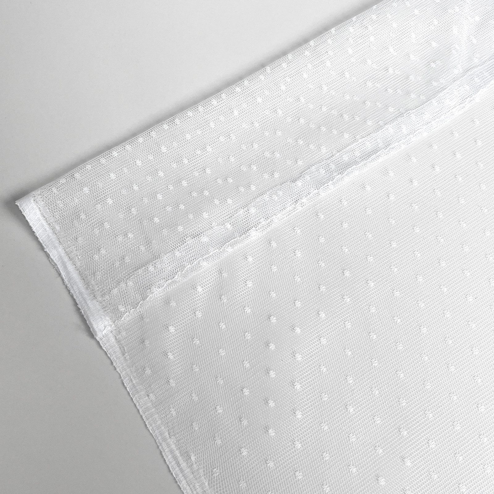 Rosnek Outdoorvorhang Moskitonetz Outdoor Vorhang Balkon, Punkte, Insektenschutz windfest (1 St), 1/2er Set, 30GSM dicht, Stangendurchzug, Pavillon Insektenschutz