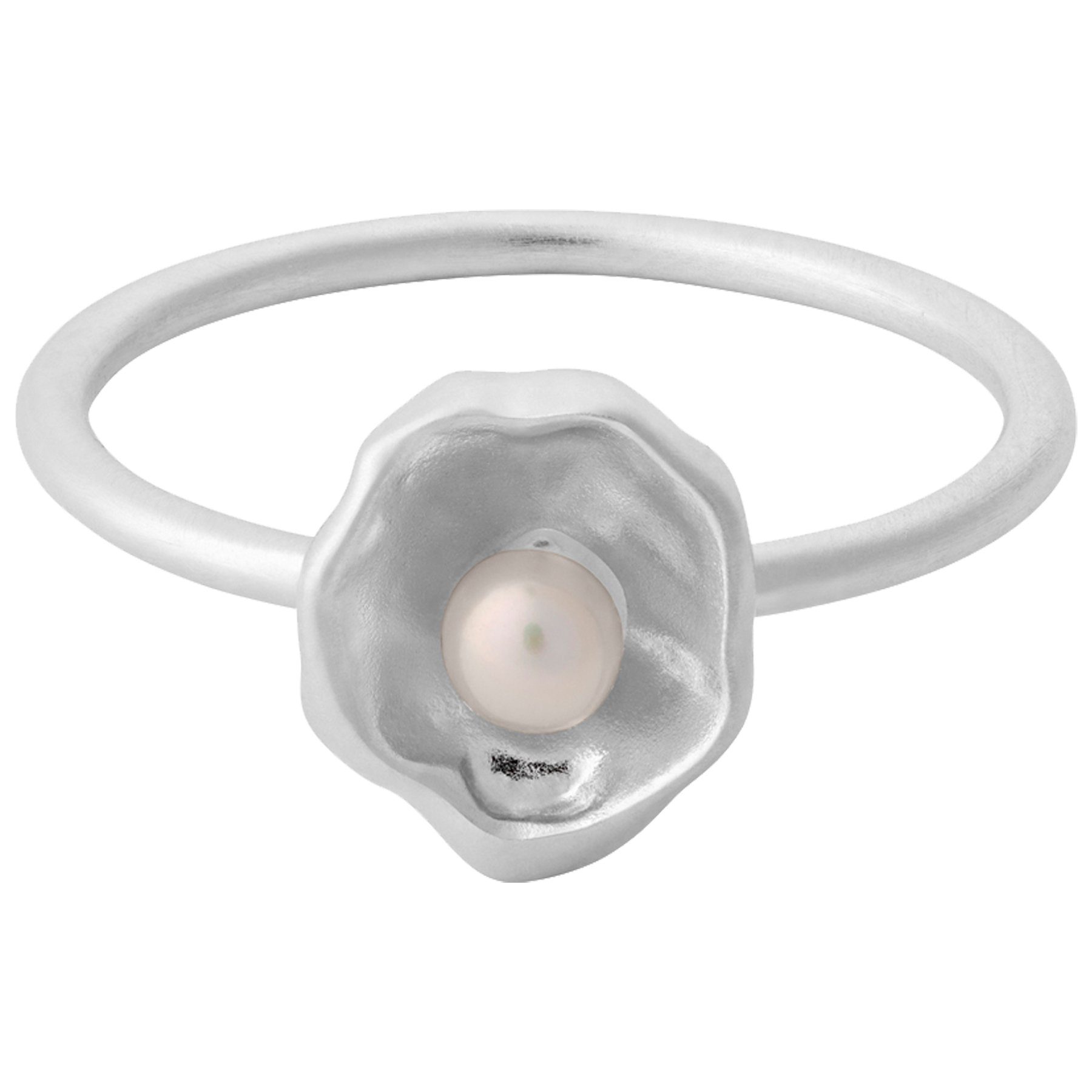 Pernille Corydon Perlenring Ring Damen Gold Hidden Pearl Ring Silber - 57