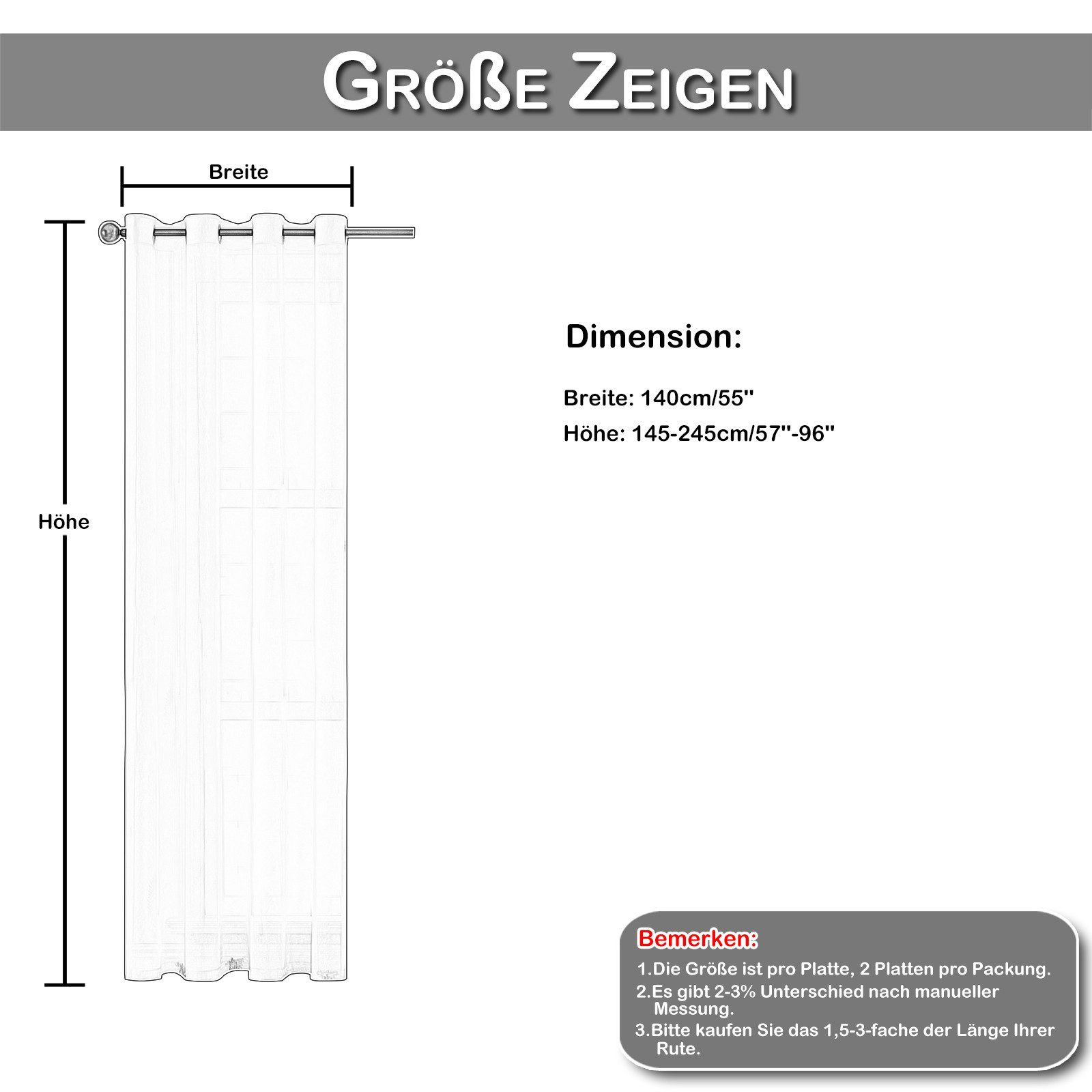 BTTO V&G Gardine Voile Vorhänge,Streifen Vorhang 2 Stück, Ösen, halbtranspa günstig online kaufen