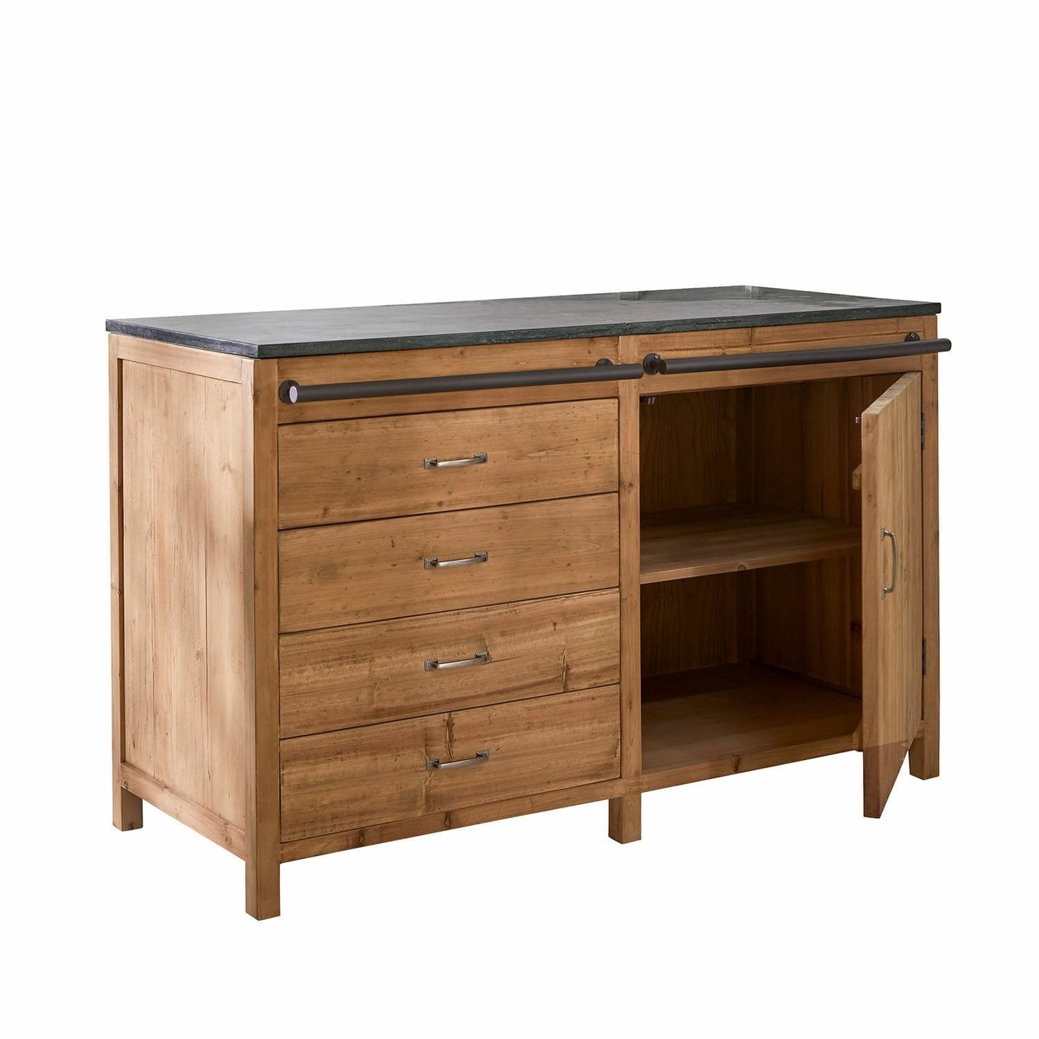 Mirabeau Küchenzeile Küchenschrank Sunnybrook braun/grau